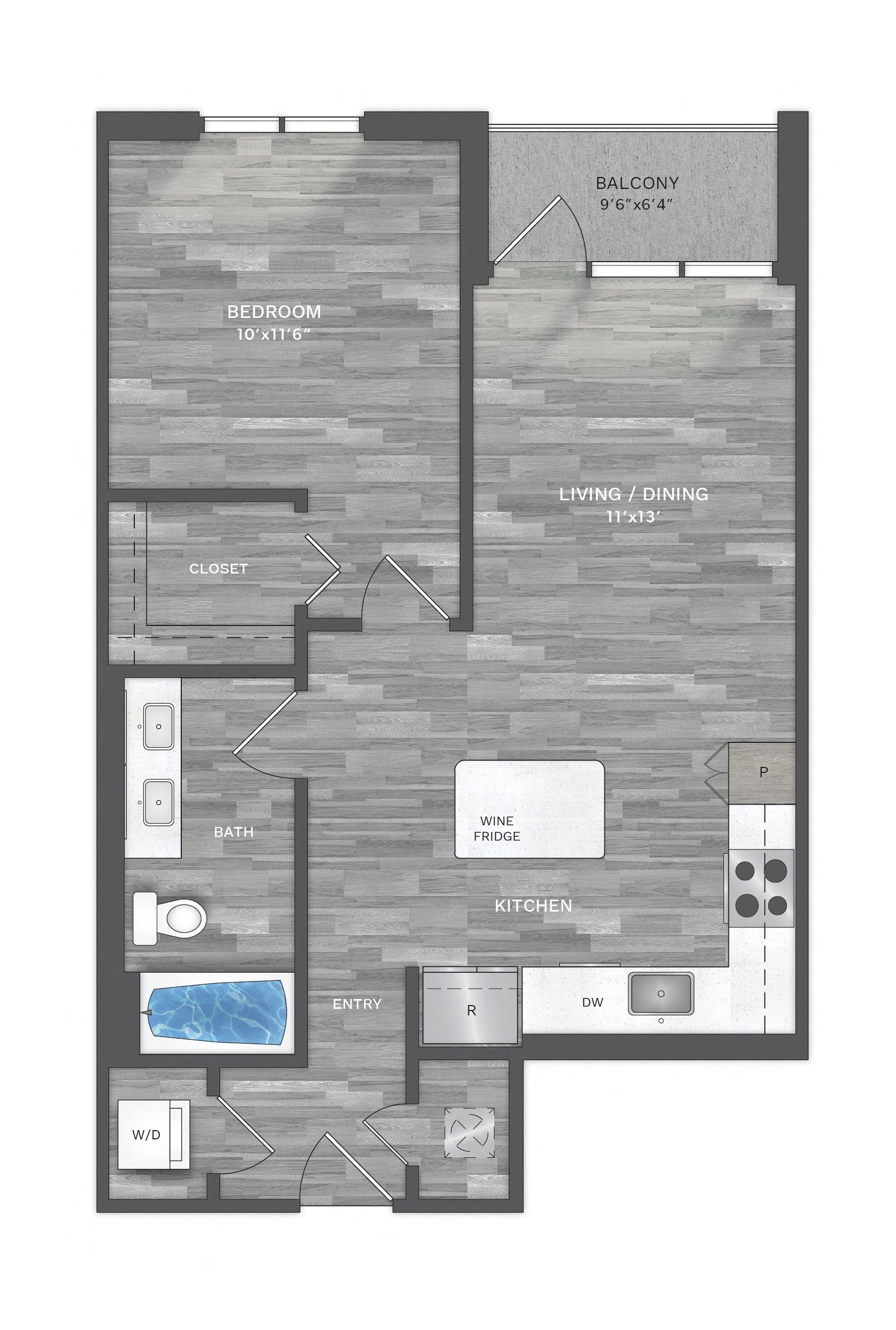 Floor Plan Image of Apartment Apt 1318