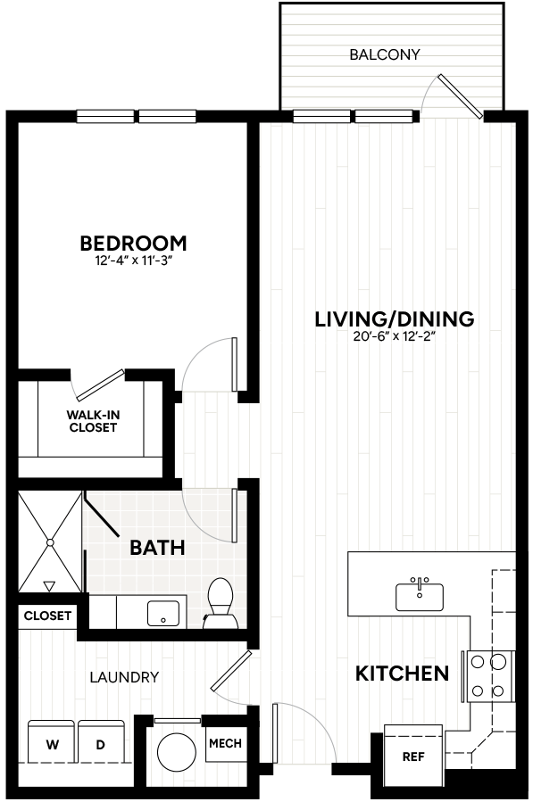 Floor Plan Image of Apartment Apt 1354