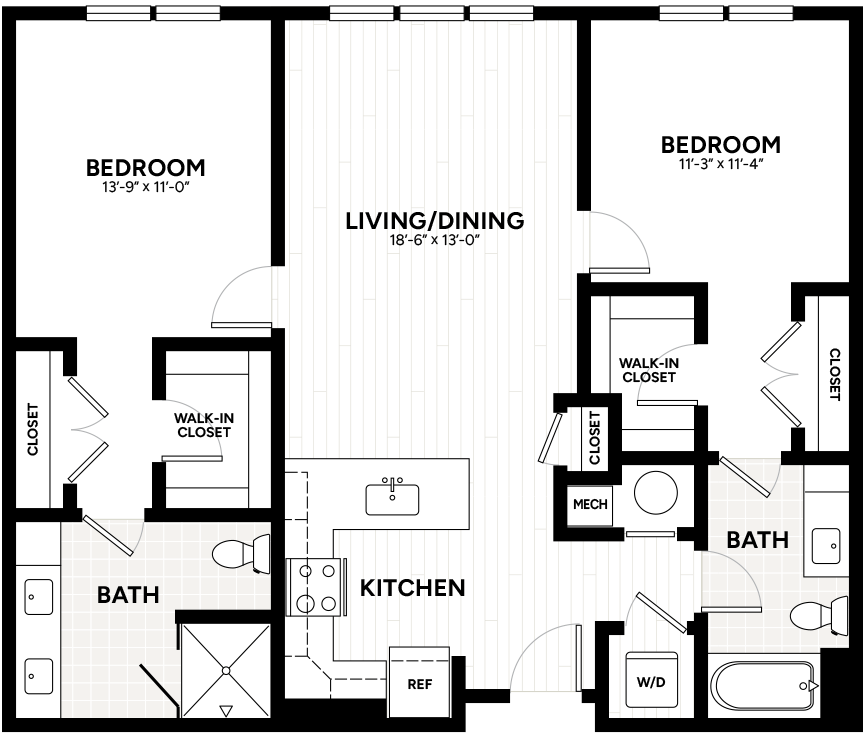 Floor Plan Image of Apartment Apt 2216
