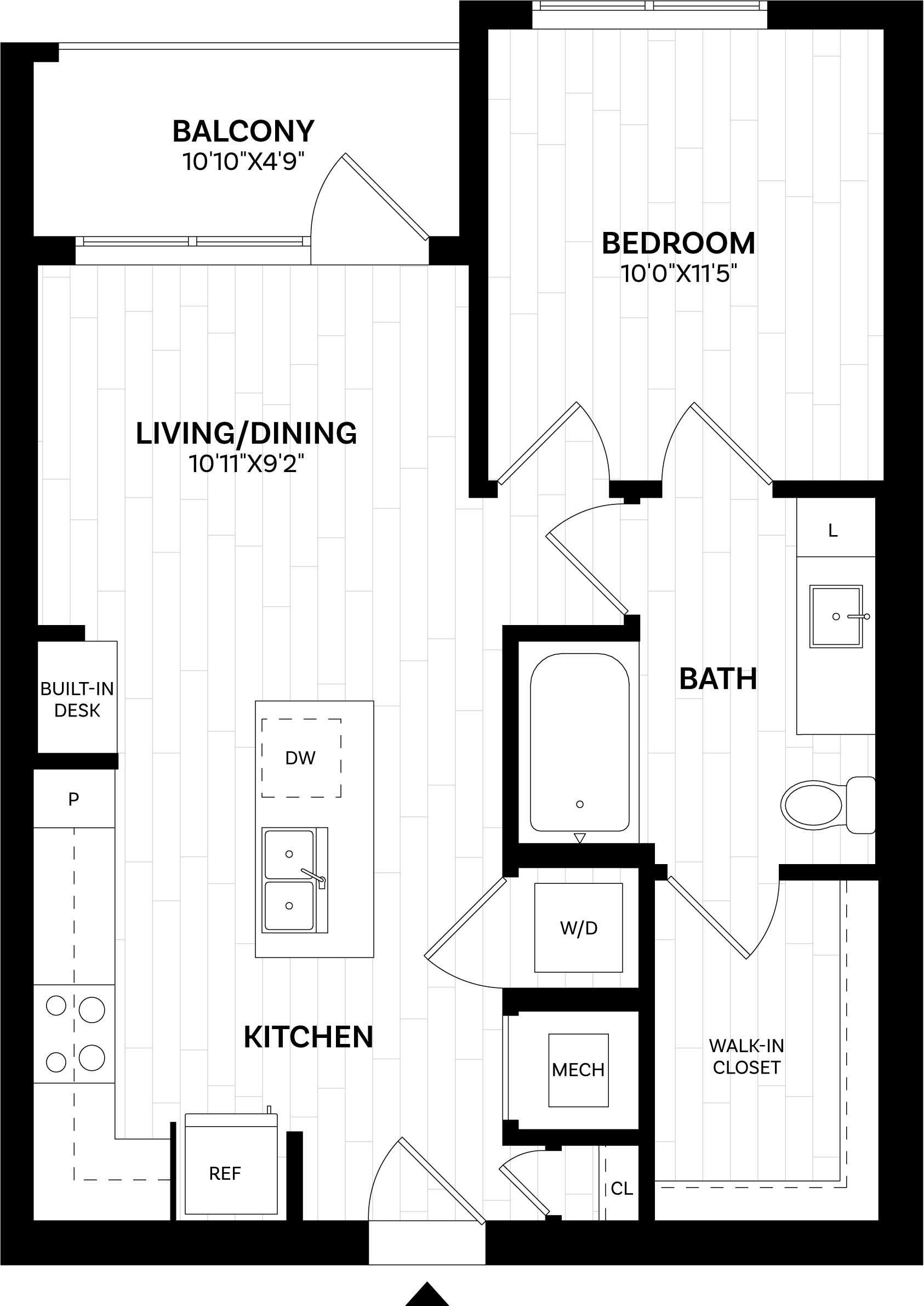 Floor Plan Image of Apartment Apt 224