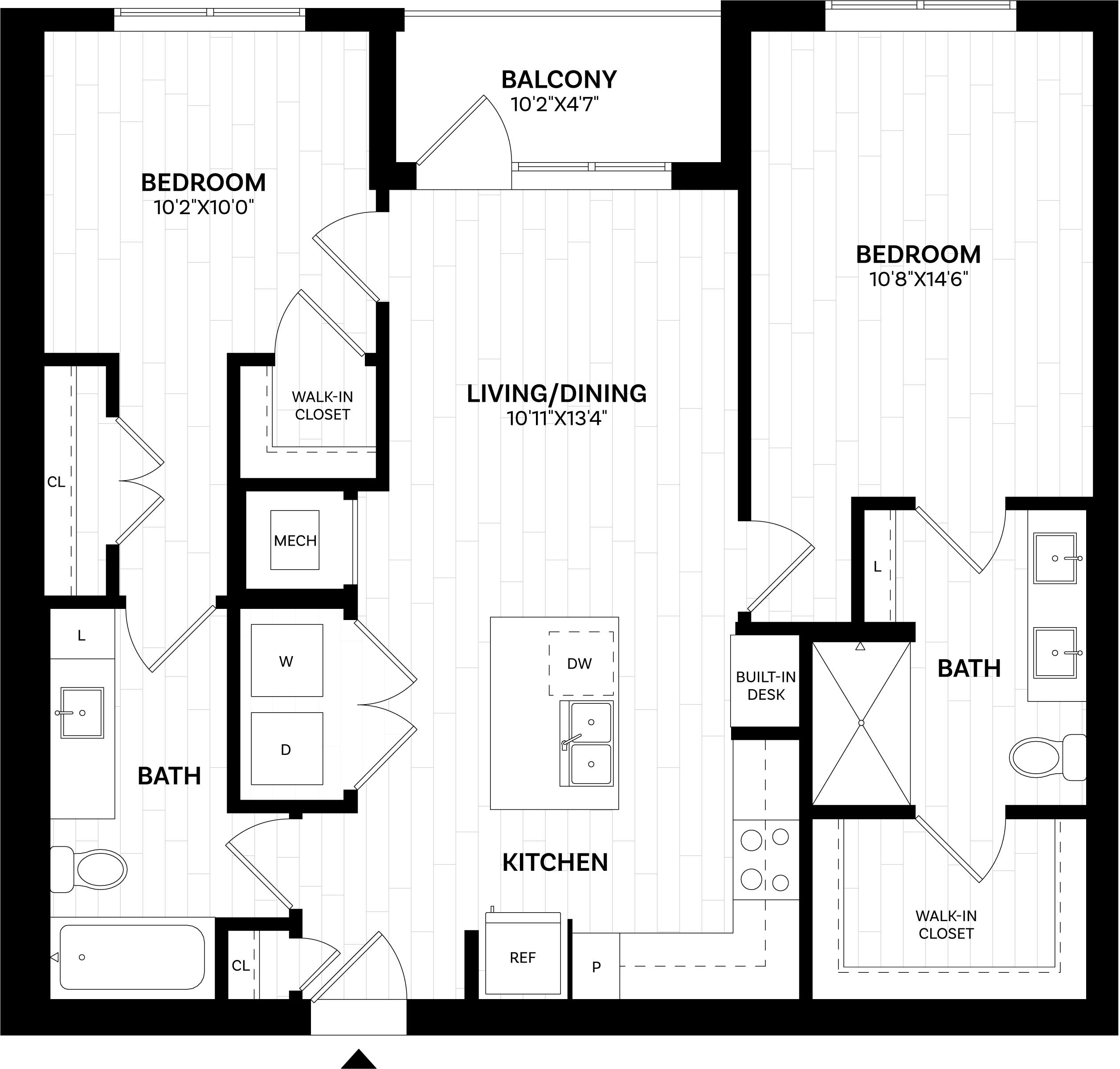 Floor Plan Image of Apartment Apt 435