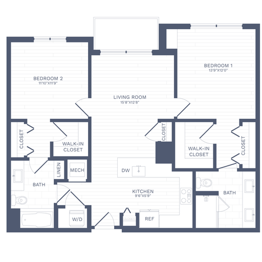 Apartment 0014 floorplan