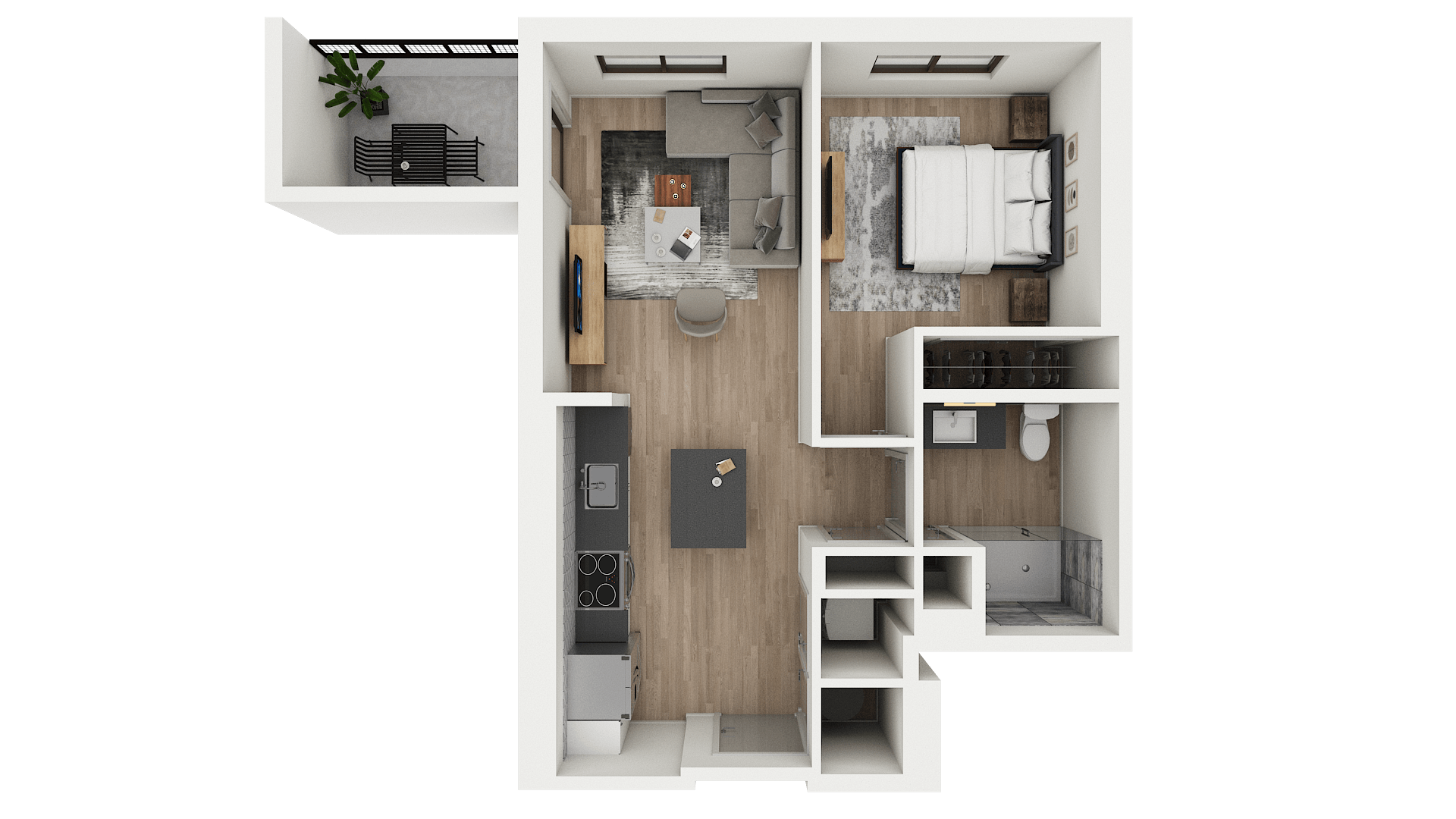 Floor Plan Image of Apartment Apt 2-0911