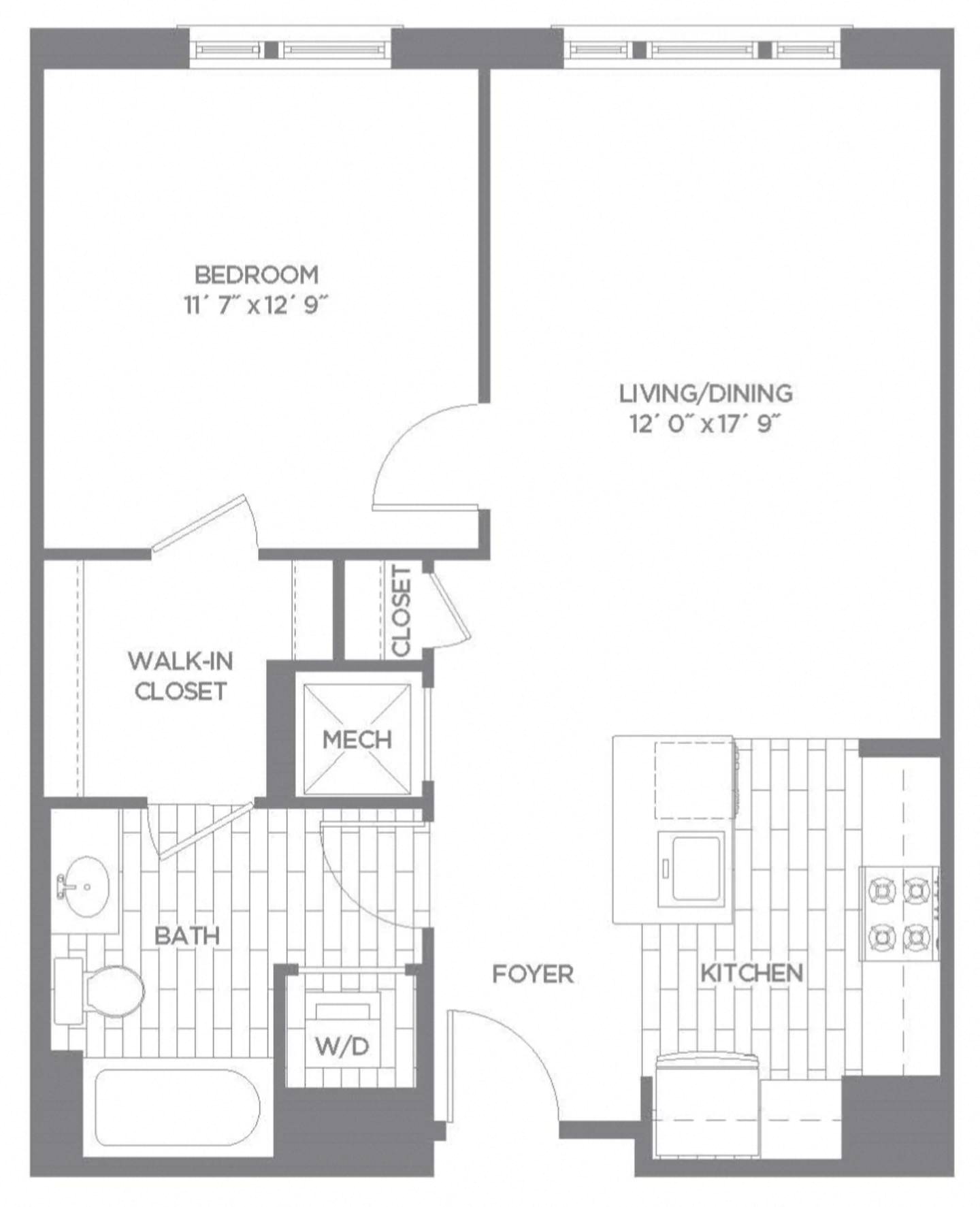 Floor Plan Image of Apartment Apt 337-1