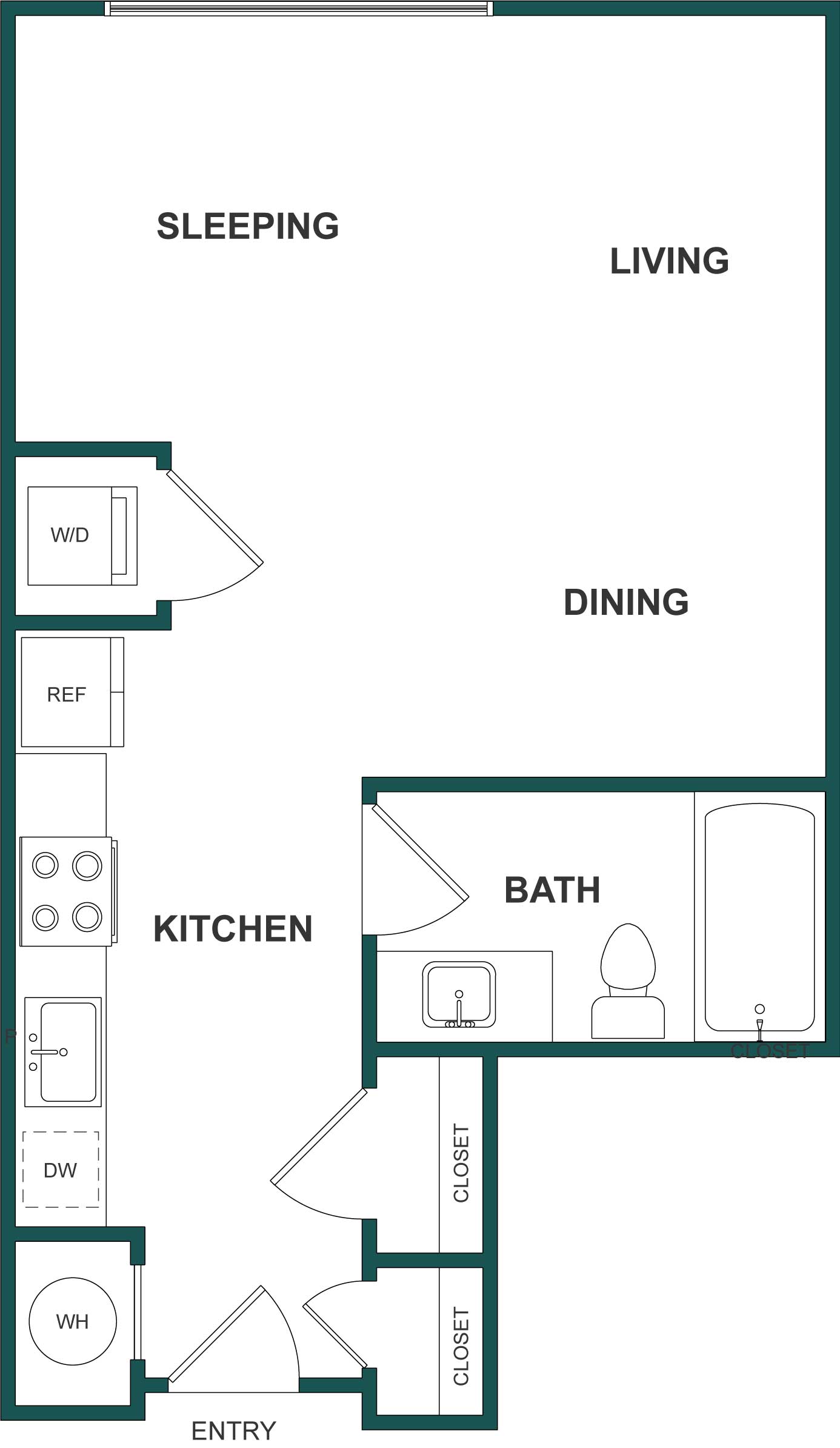 Floor Plan Image of Apartment Apt B-3039