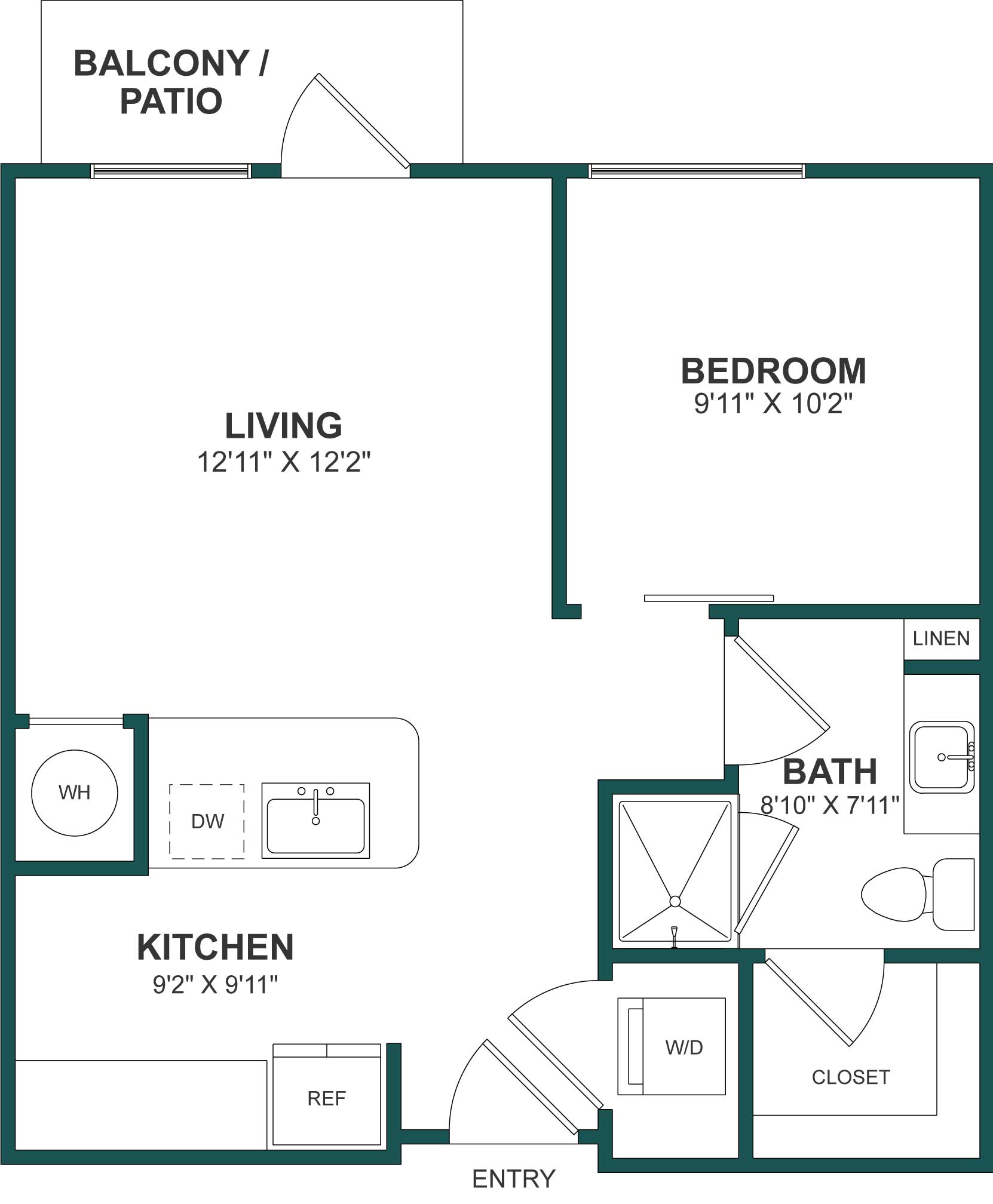 Floor Plan Image of Apartment Apt B-4066