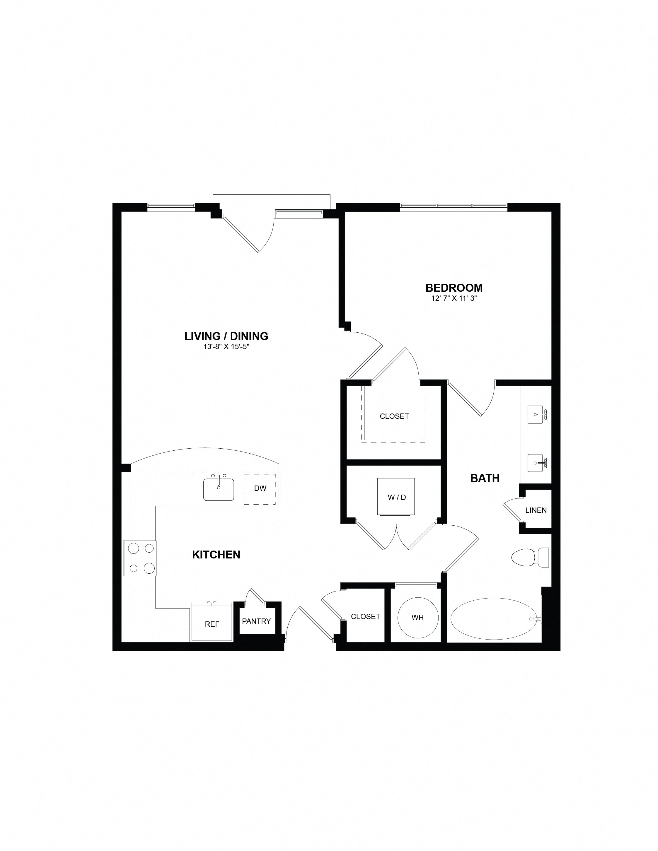 Floor Plan Image of Apartment Apt 333