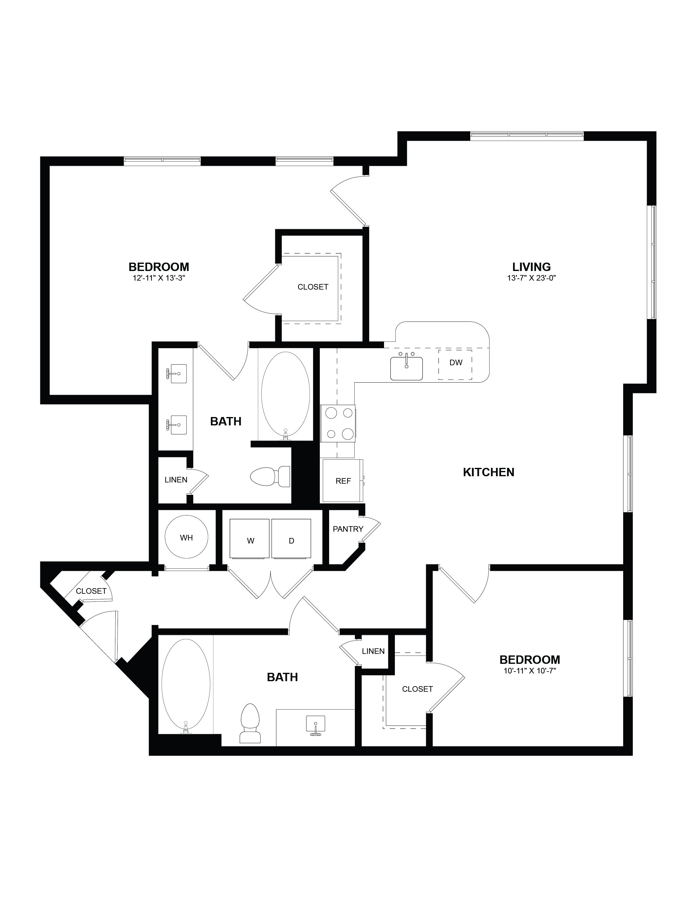 Floor Plan Image of Apartment Apt 139