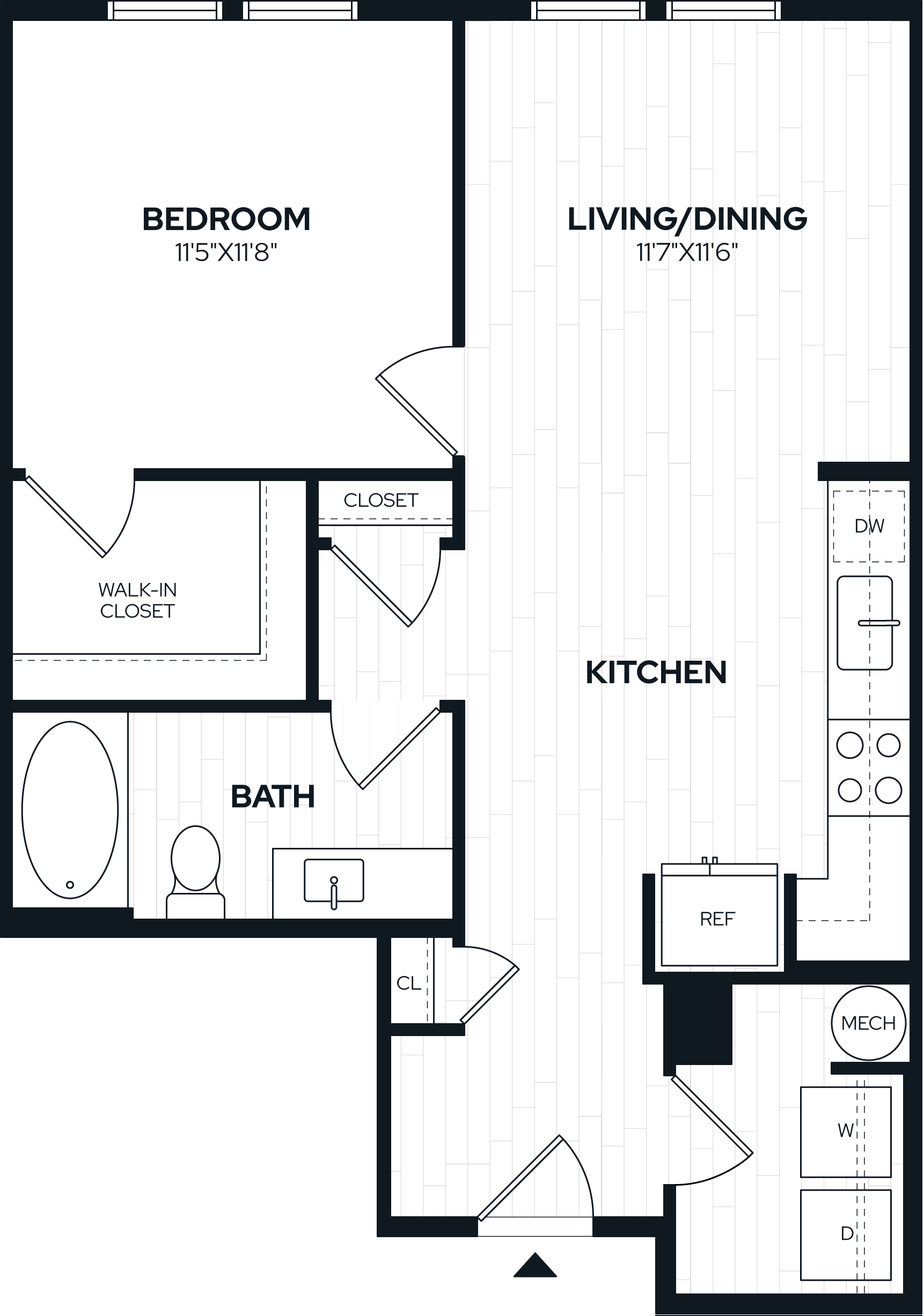 Floor Plan Image of Apartment Apt 1206
