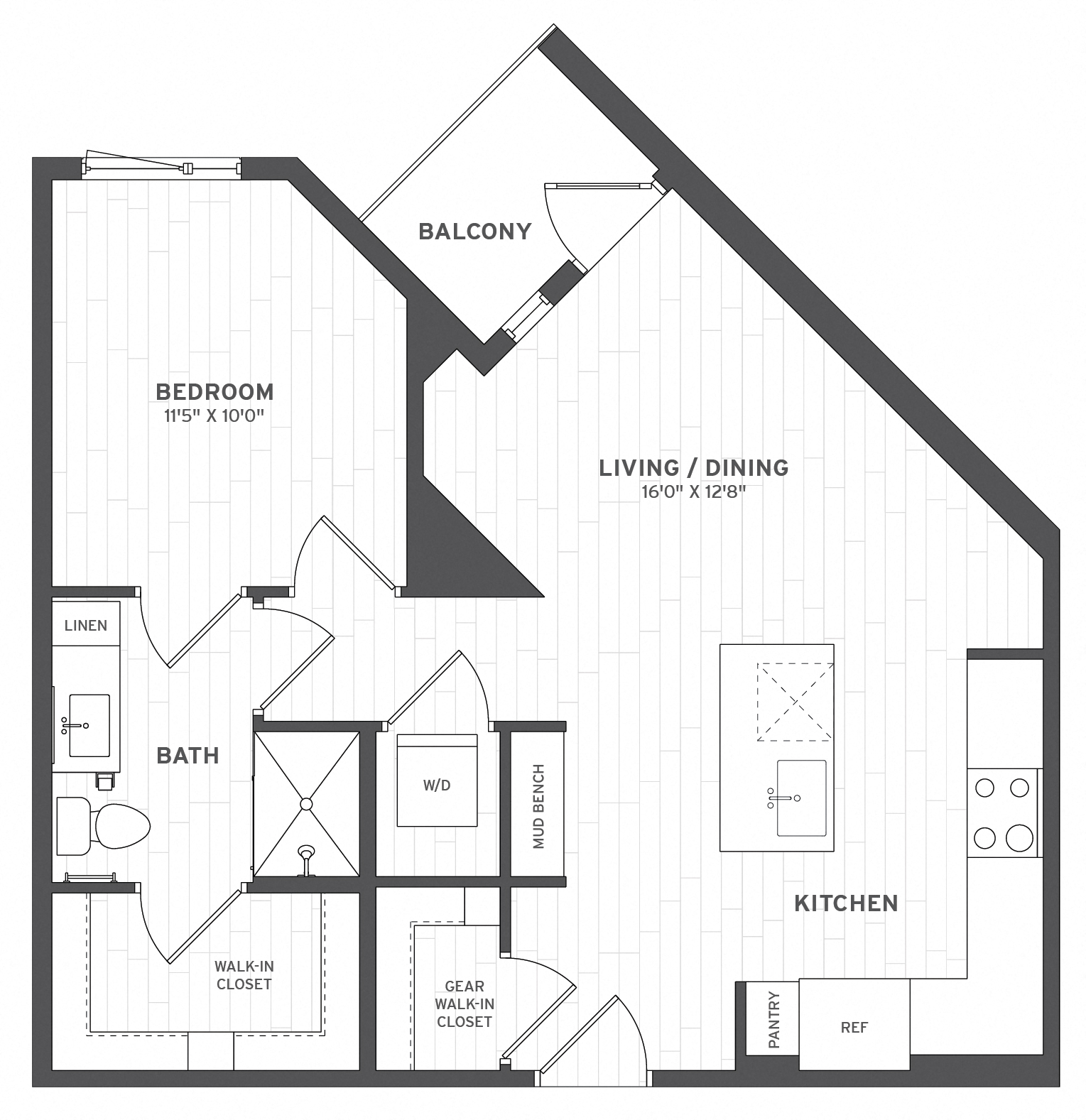 Floor Plan Image of Apartment Apt A-327