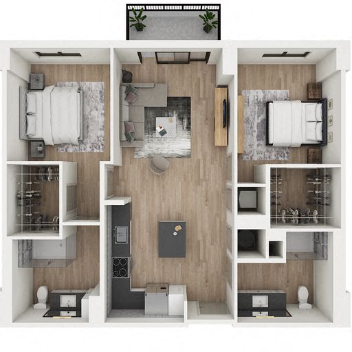 Floor Plan Image of Apartment Apt 2-0904