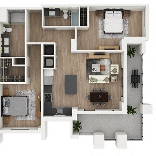 Floor Plan Image of Apartment Apt 2-0106