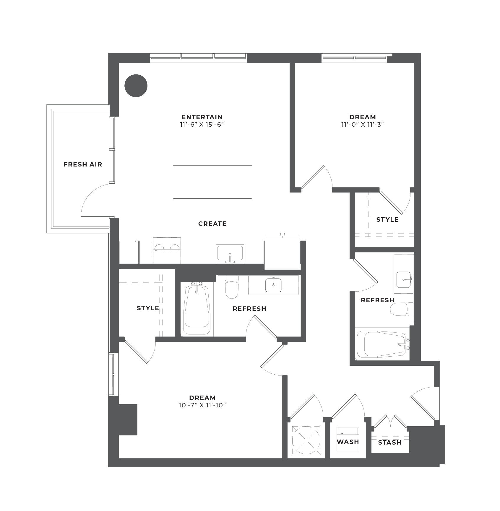 2 Bed/2 Bath-BHJ1