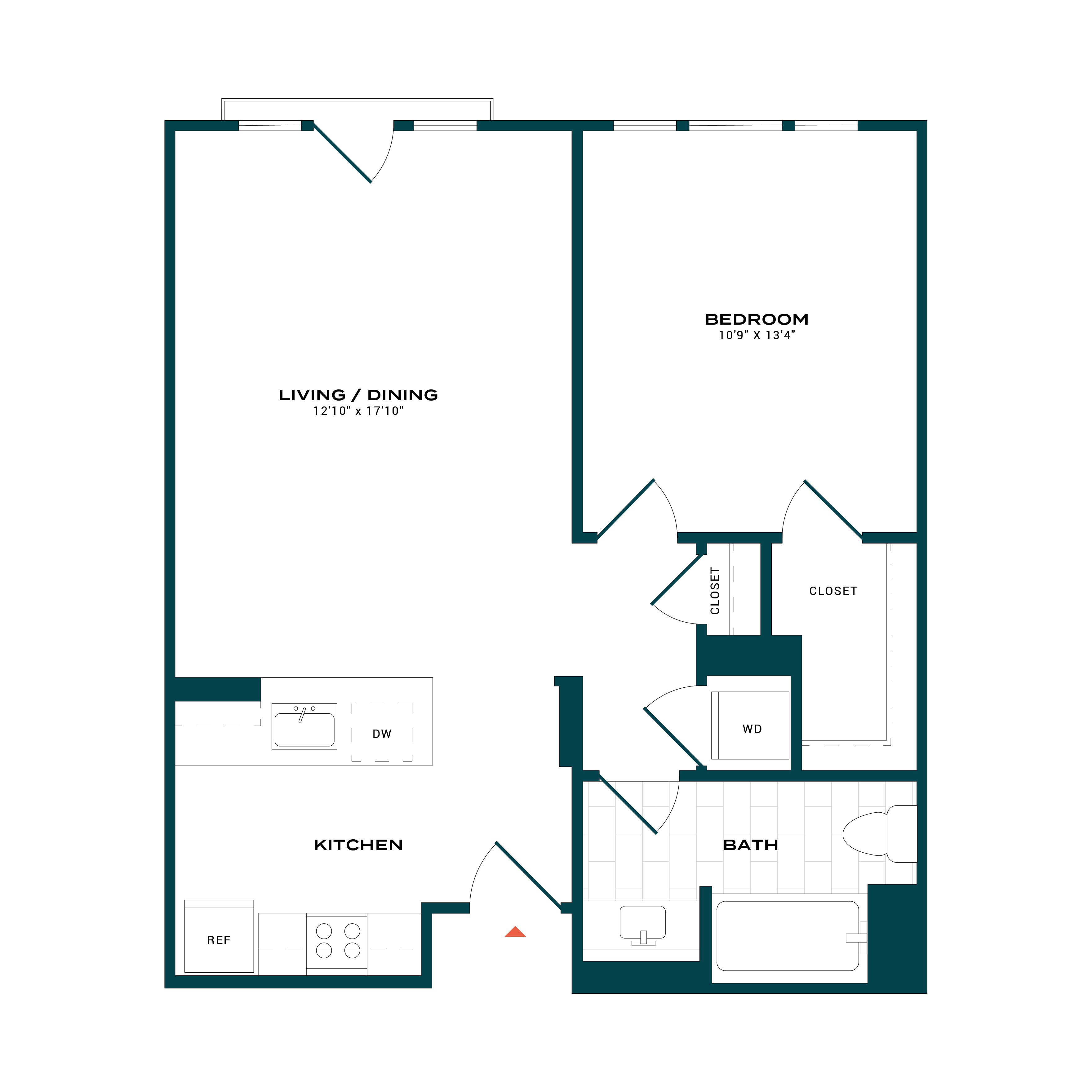 Floor Plan Image of Apartment Apt 735