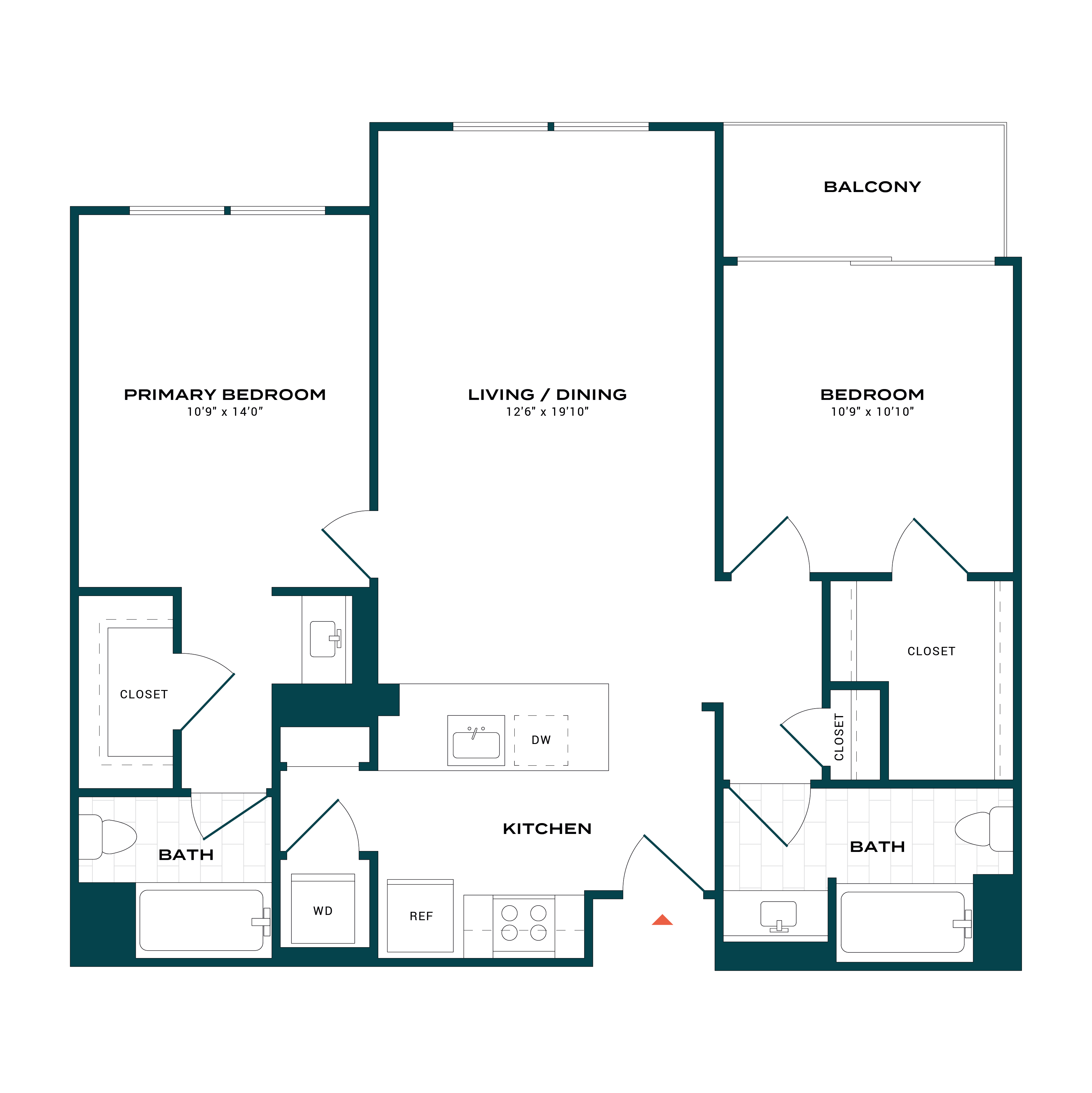 Floor Plan Image of Apartment Apt 666