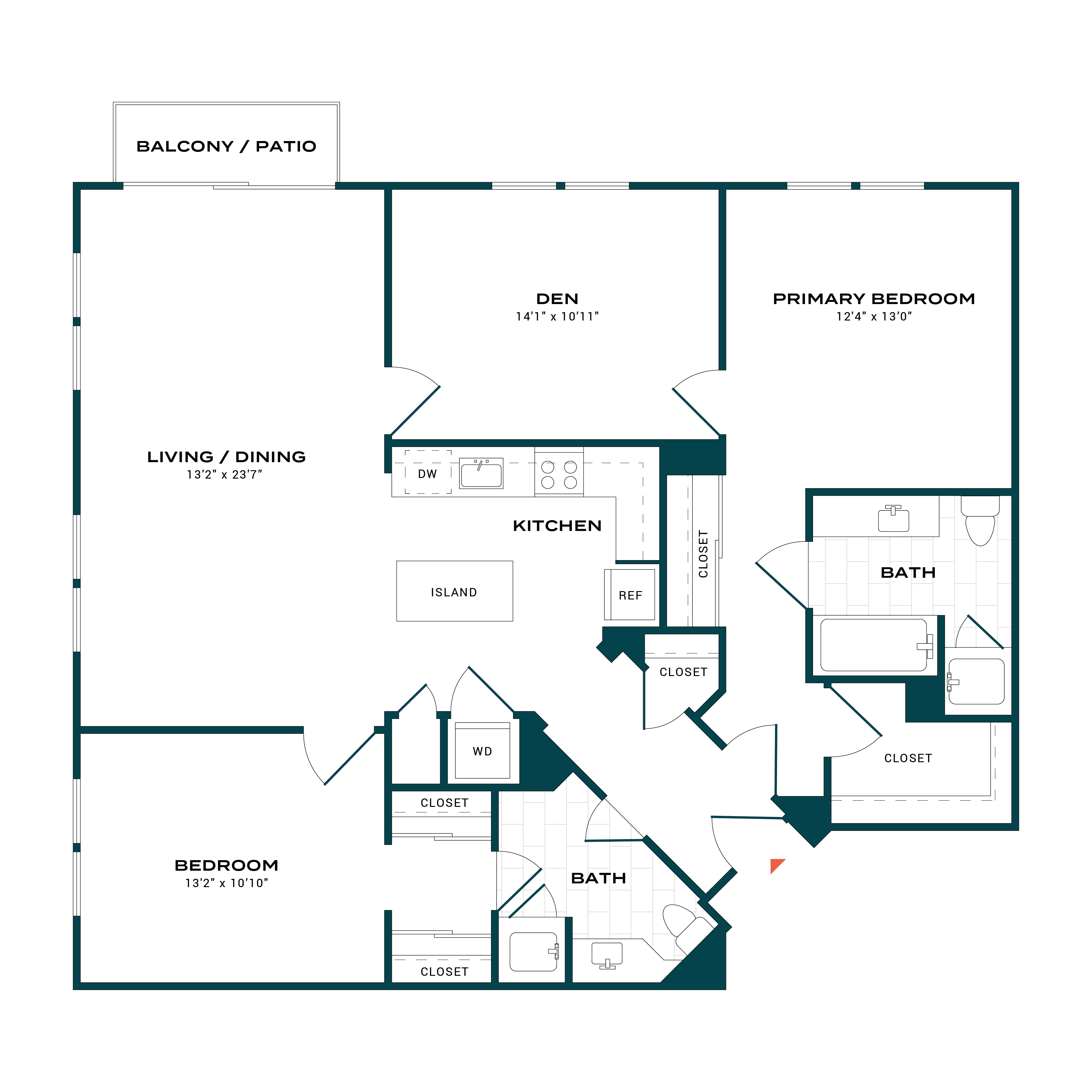 Floor Plan Image of Apartment Apt 772