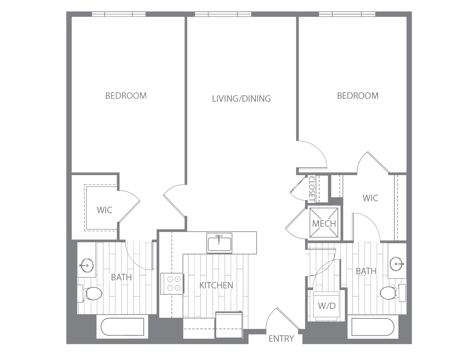 Floor Plan Image of Apartment Apt 204-1