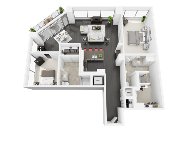 Apartment 33-08 floorplan