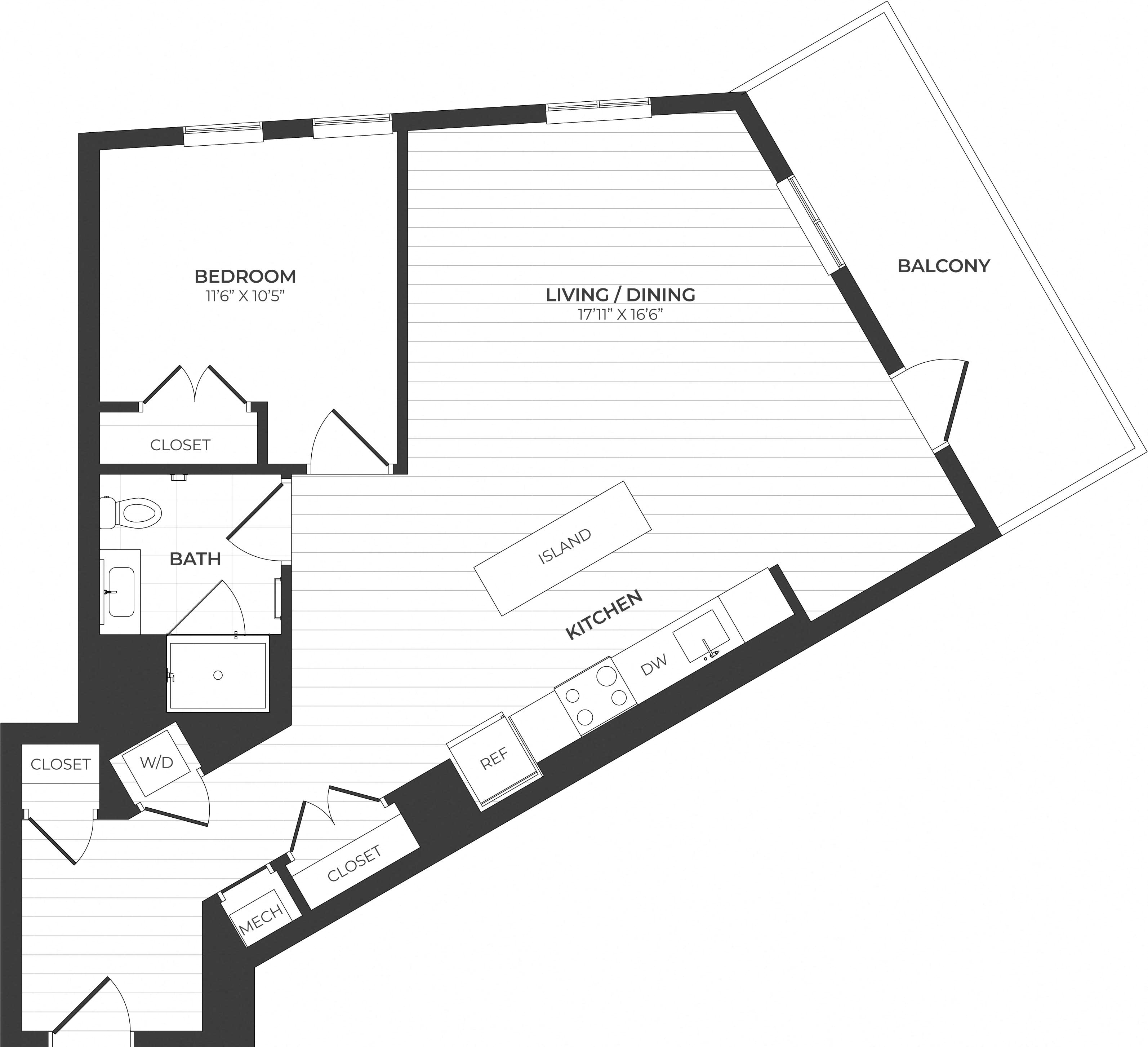 floorplan image of apartment C224