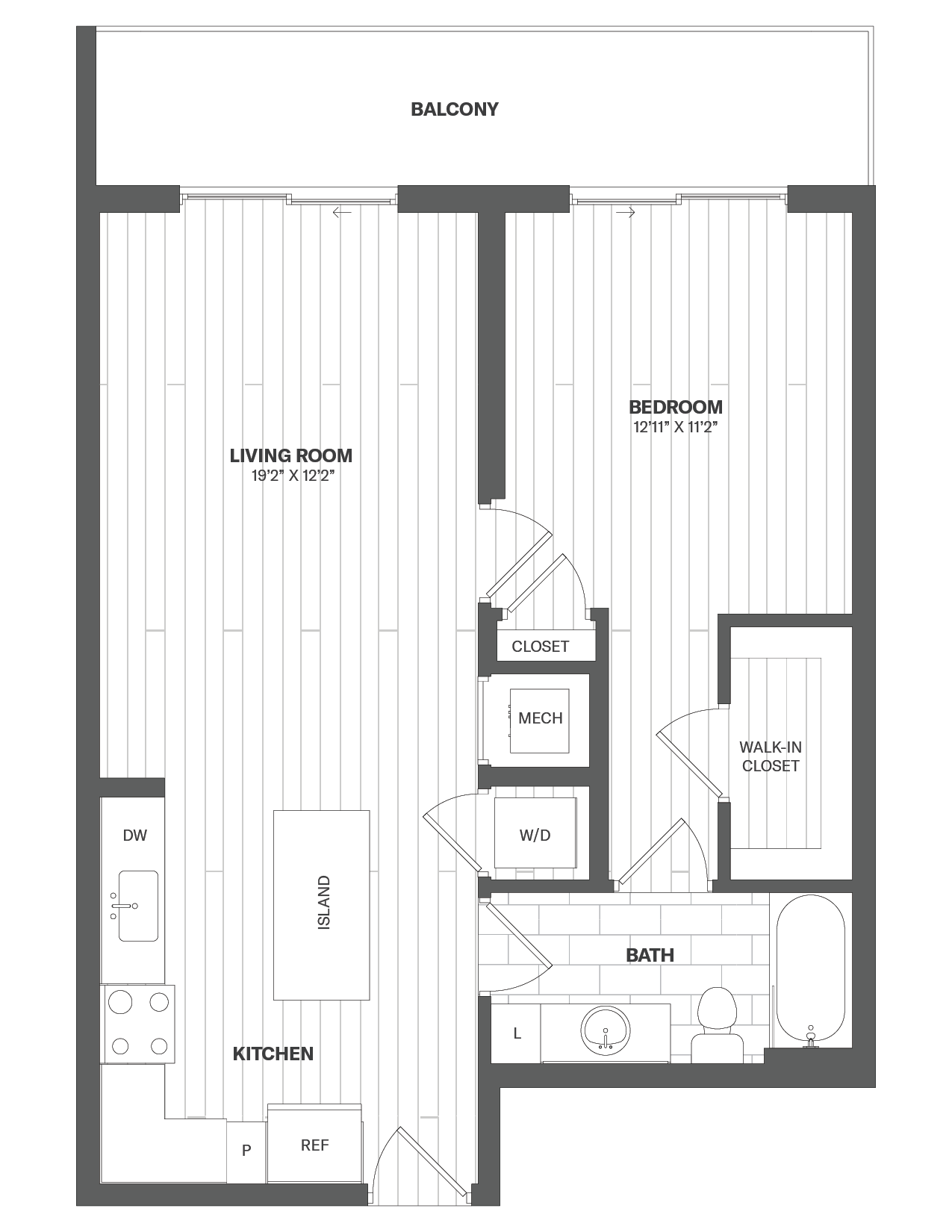 Apartment 450 floorplan