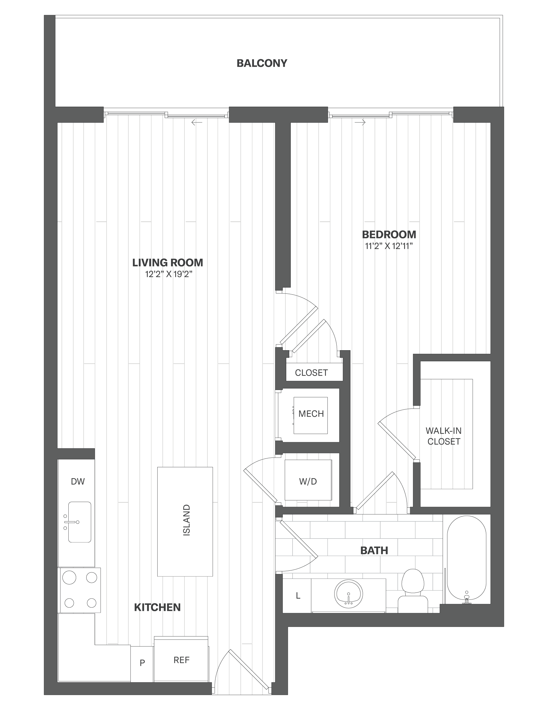 Apartment 650 floorplan