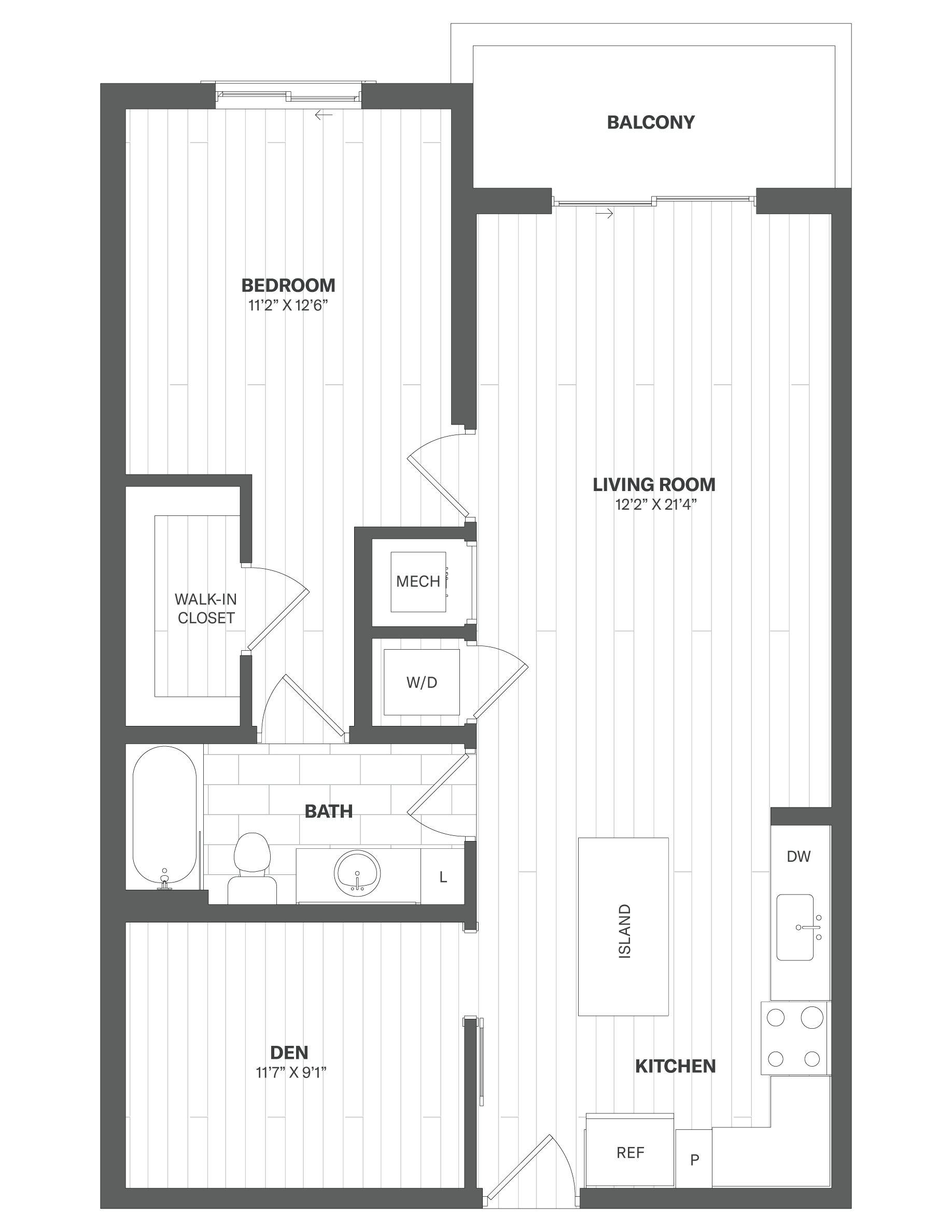Apartment 208 floorplan
