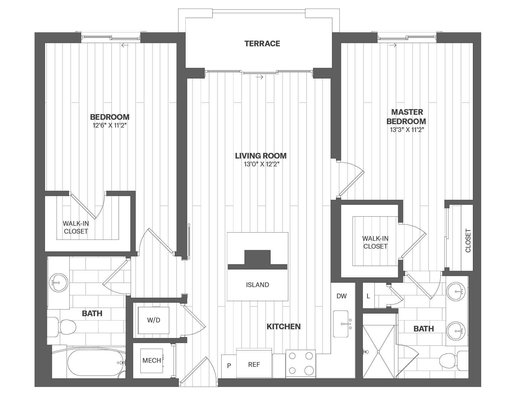 Apartment 454 floorplan