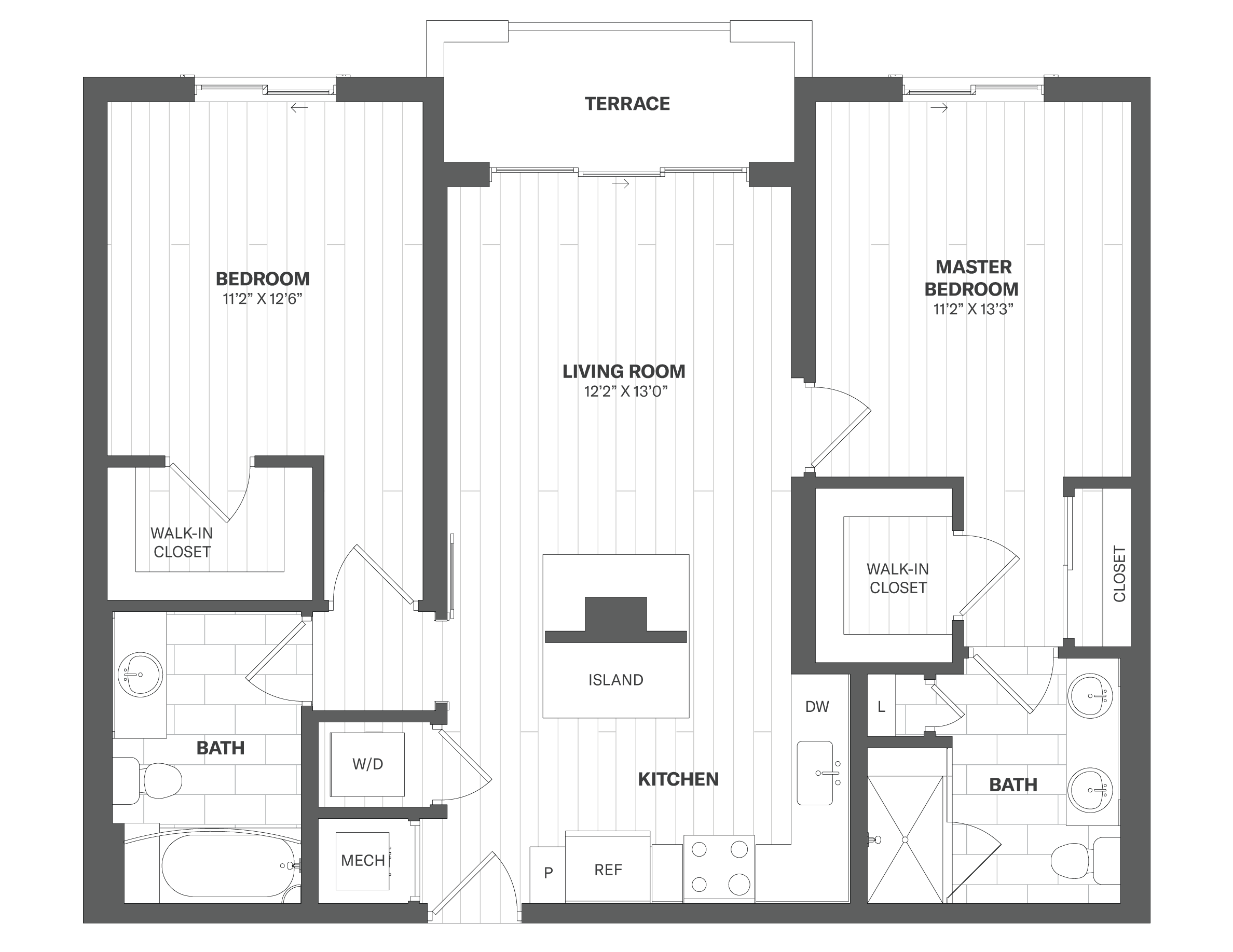 Apartment 106 floorplan