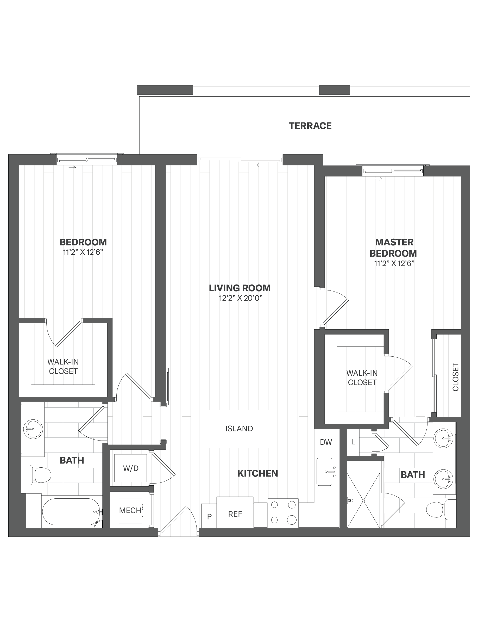 Apartment 600 floorplan