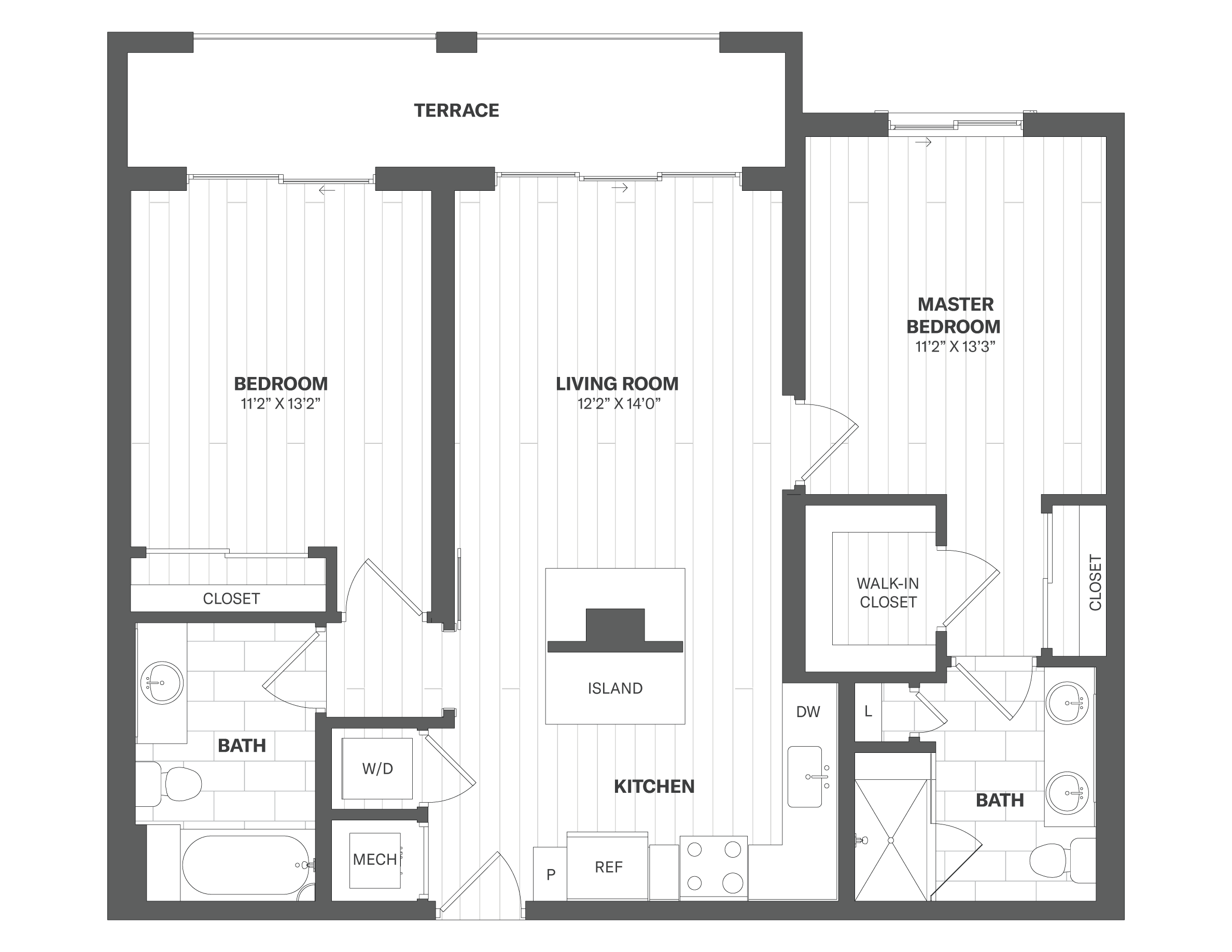 Apartment PH824 floorplan