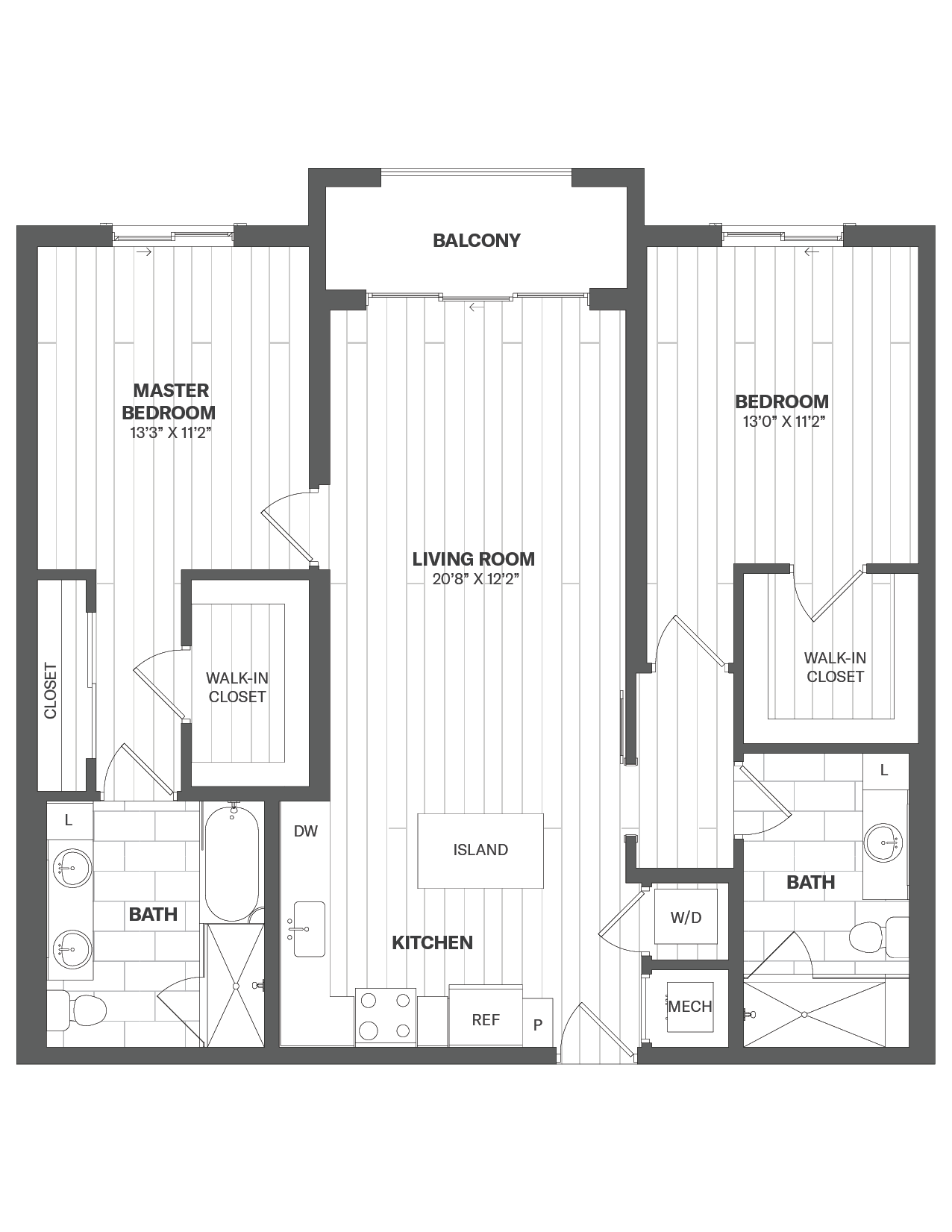 Apartment 402 floorplan