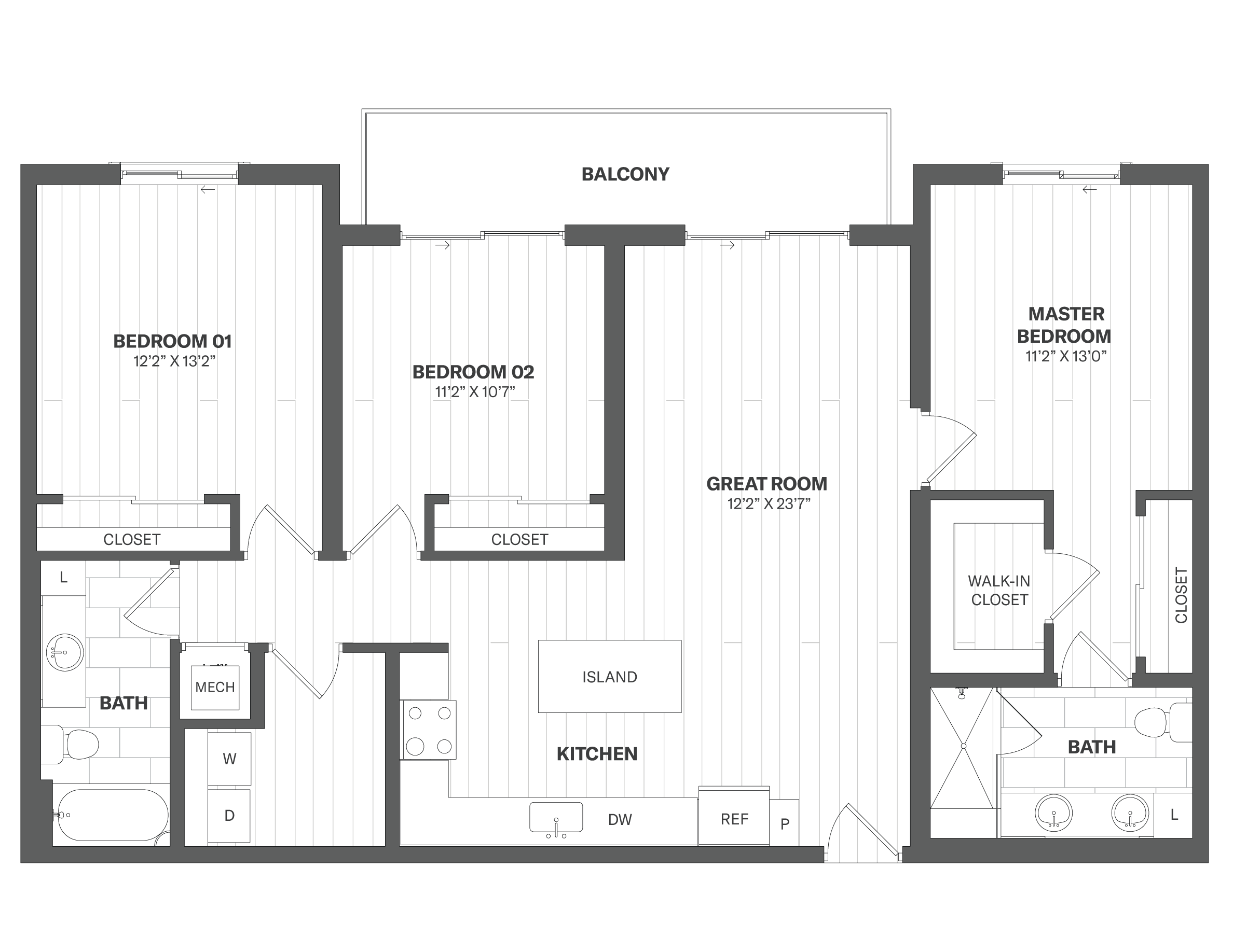 Apartment PH827 floorplan