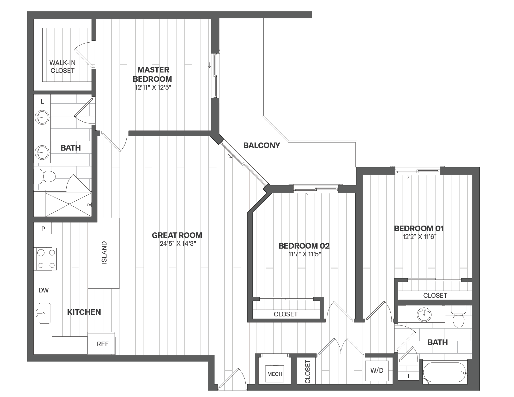 Apartment 317 floorplan