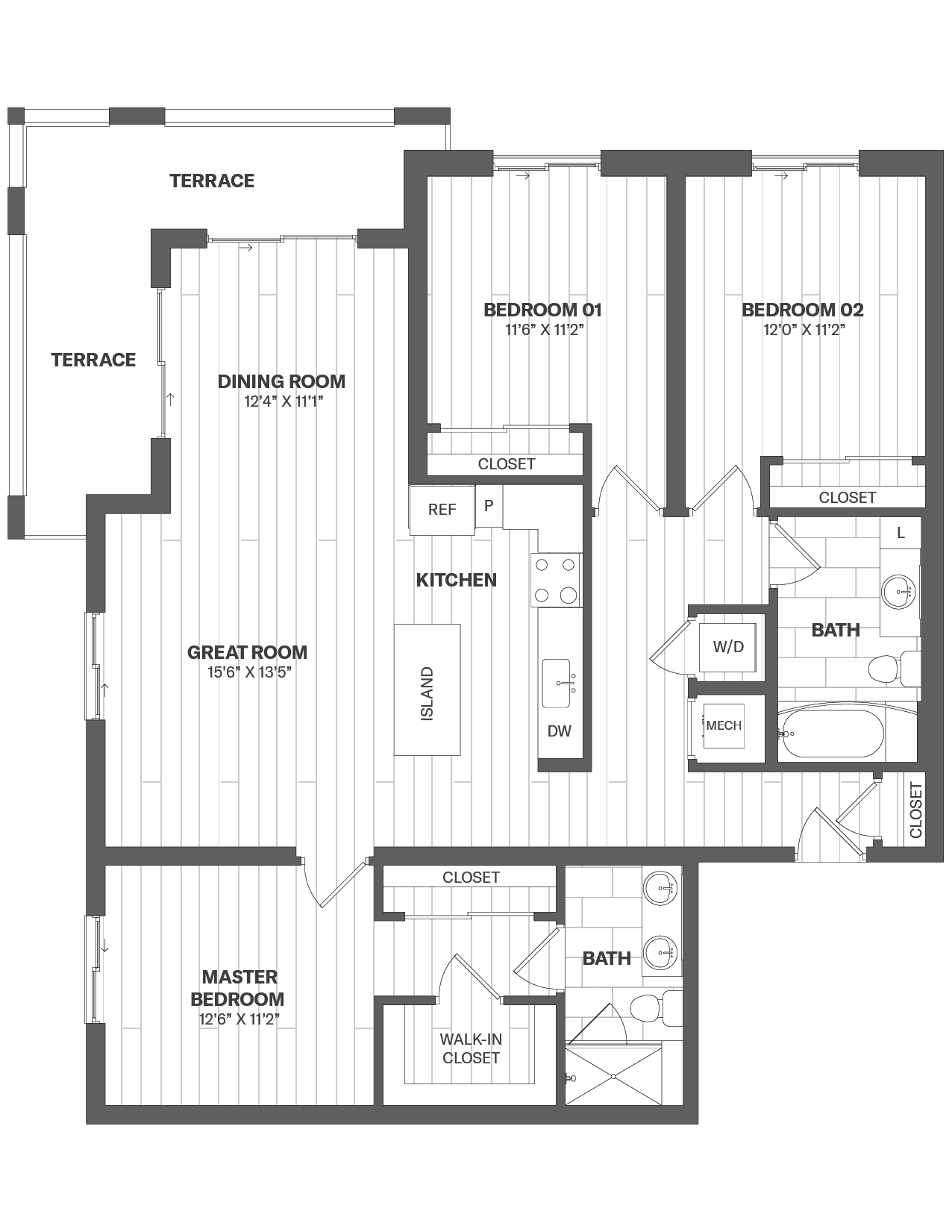 Apartment 634 floorplan