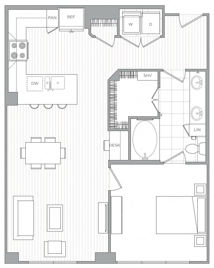 Floor Plan Image of Apartment Apt 104