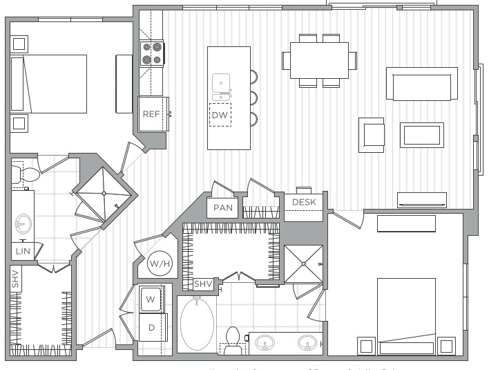 Floor Plan Image of Apartment Apt 521