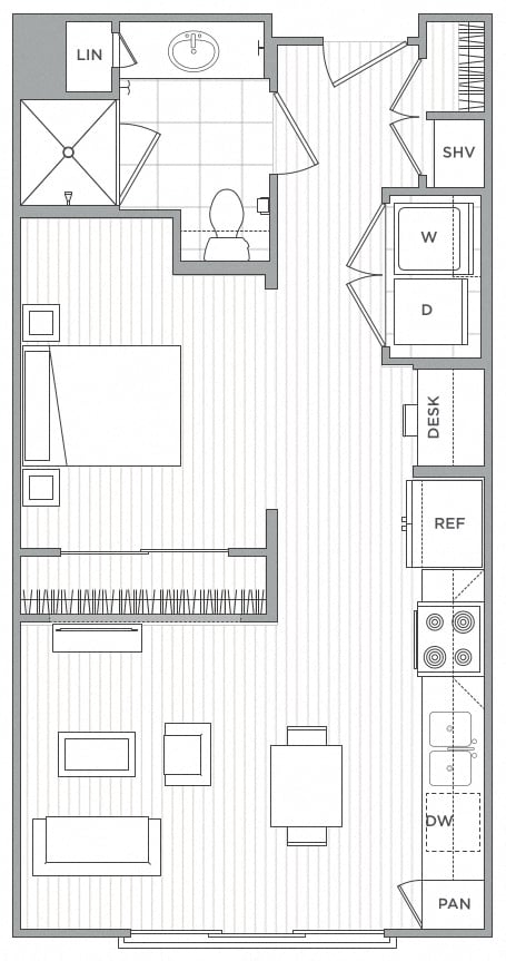 Floor Plan Image of Apartment Apt 543