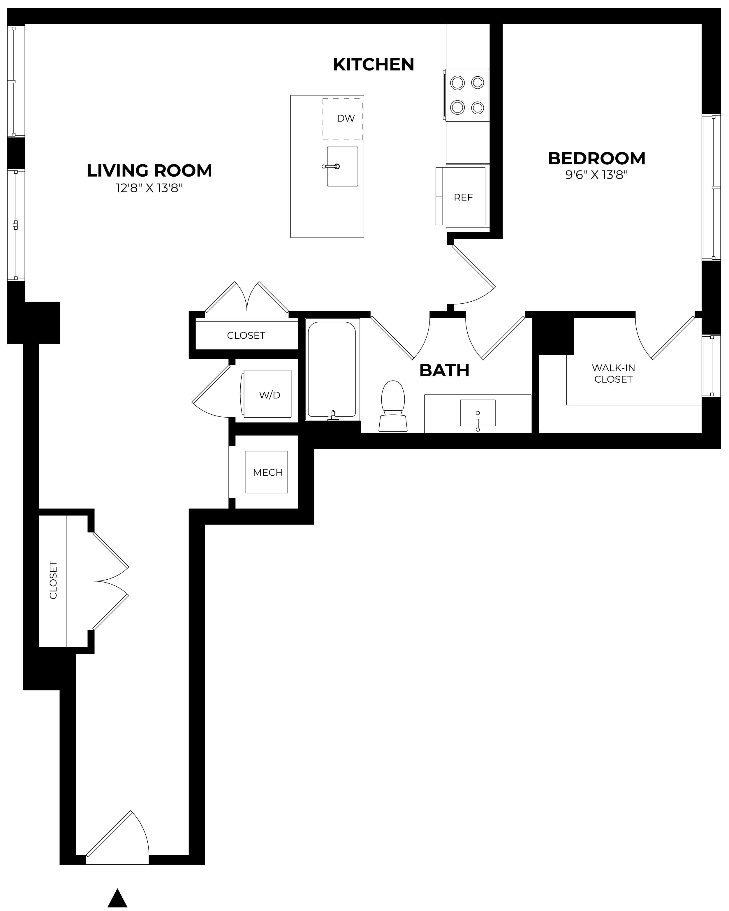 Floor Plan Image of Apartment Apt 404