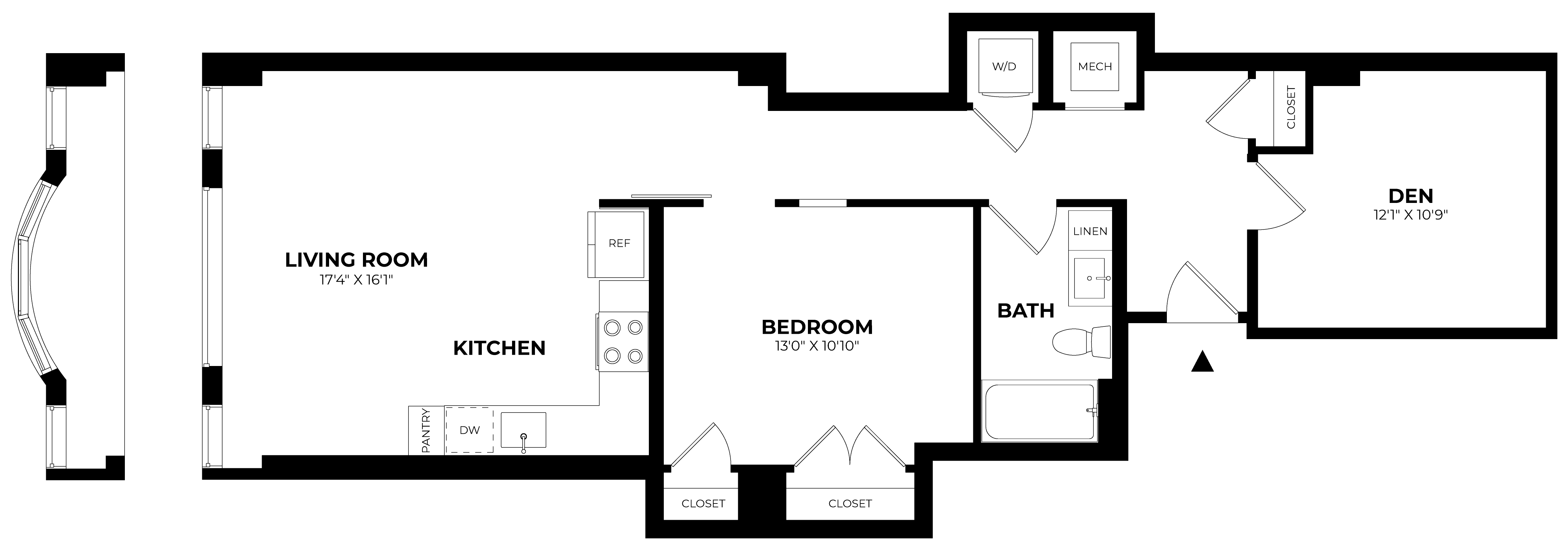 Floor Plan Image of Apartment Apt 215