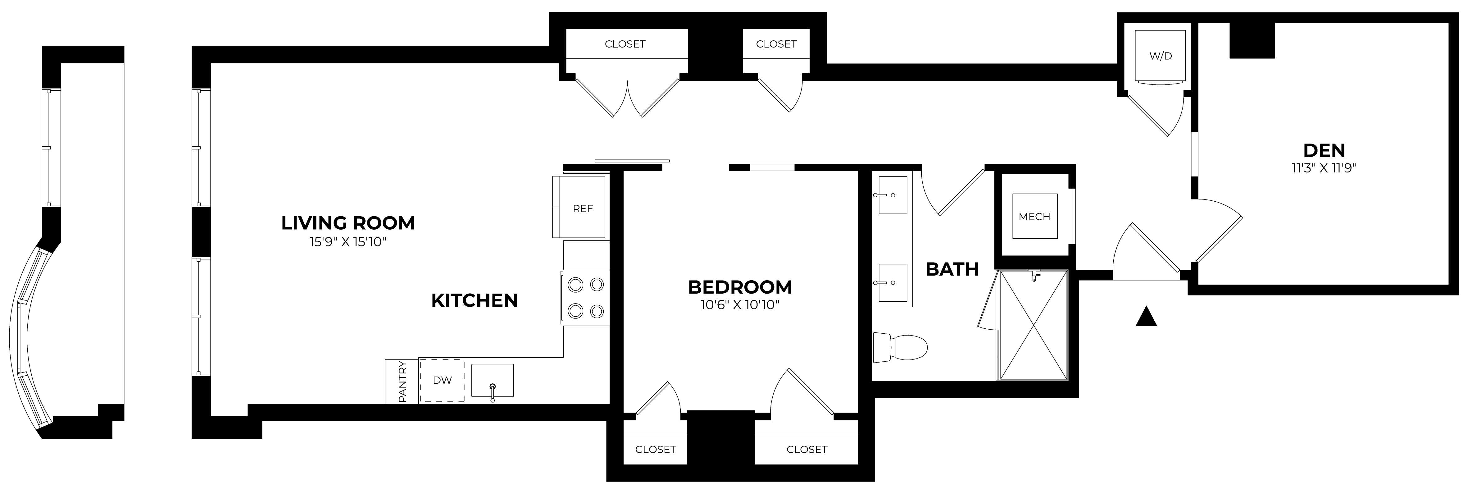Floor Plan Image of Apartment Apt 209