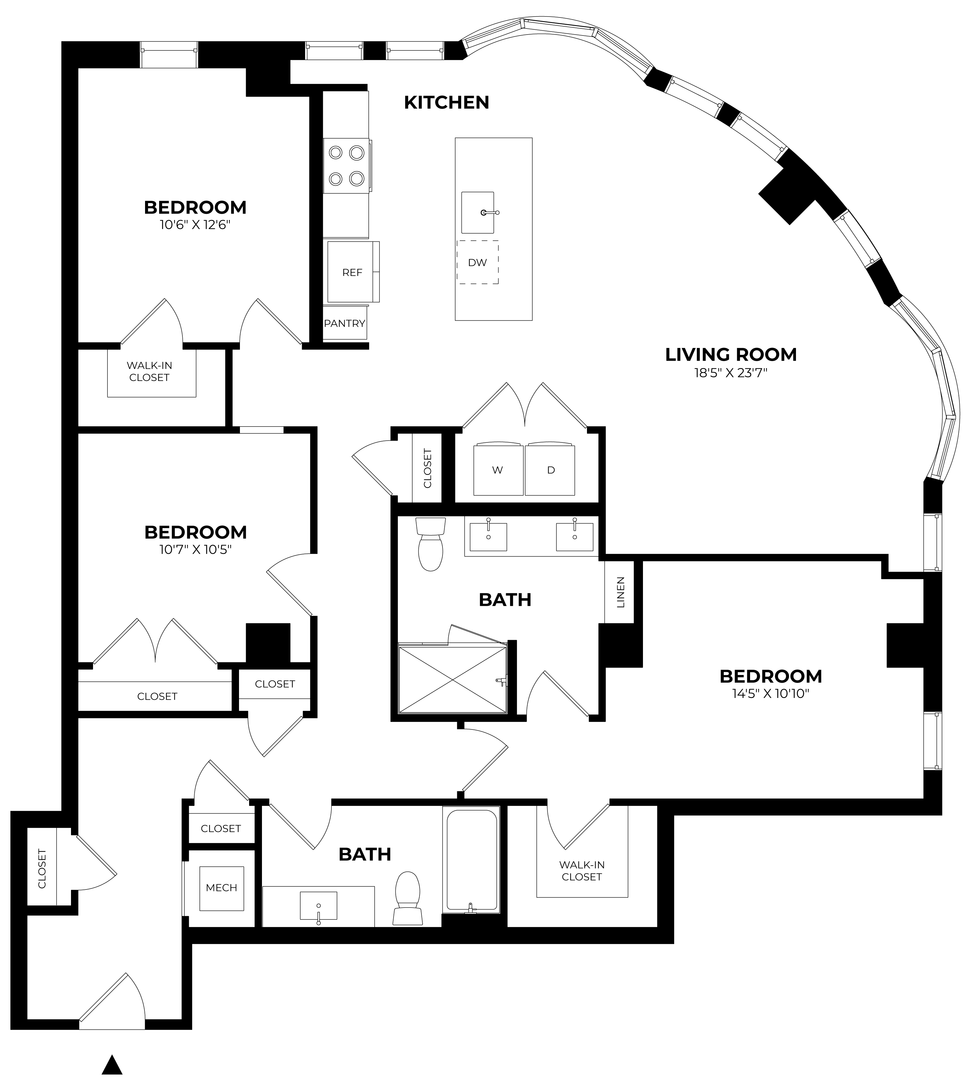 Floor Plan Image of Apartment Apt 235