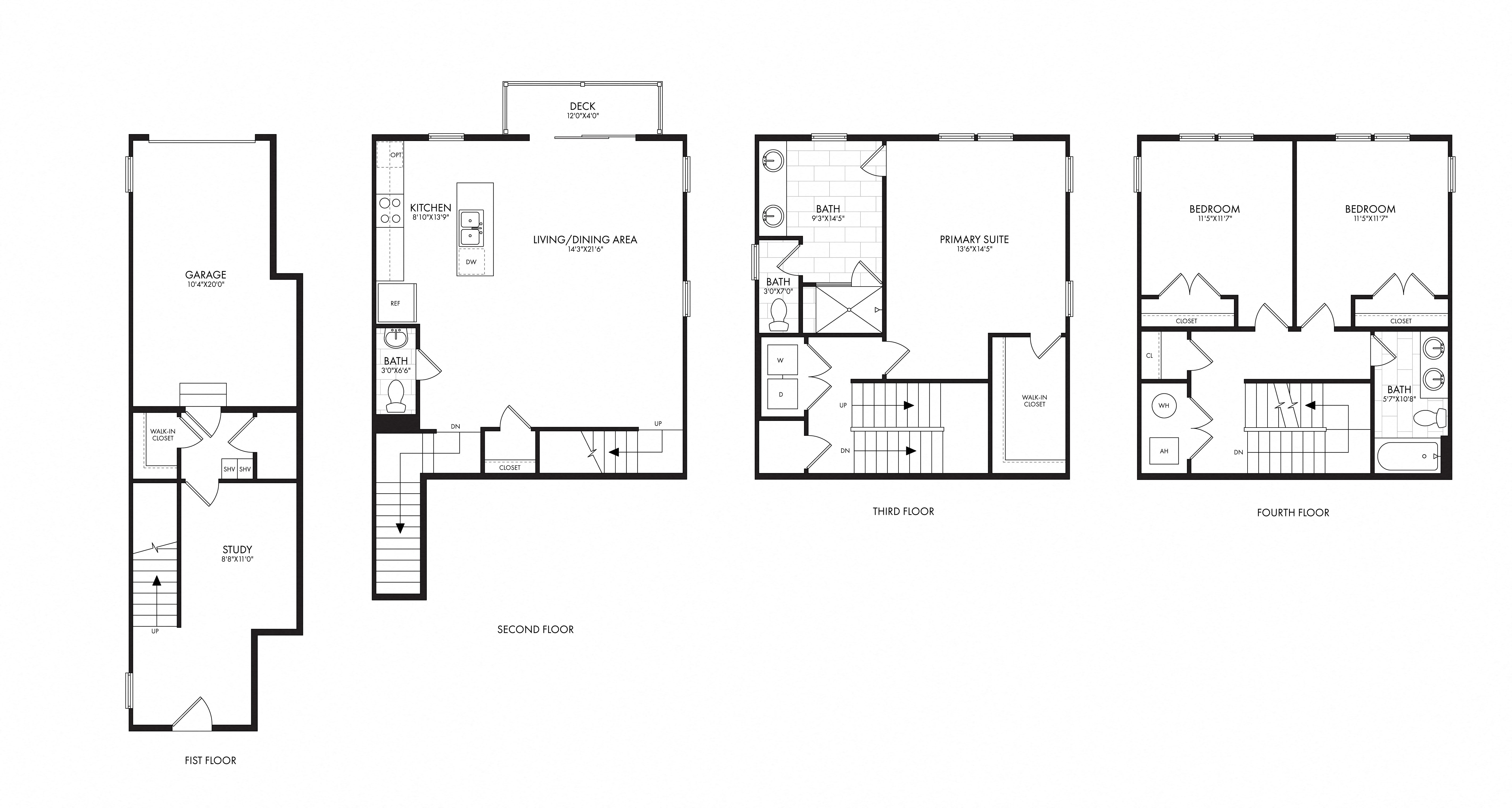 CityHouse Ashburn Station E3 floor plan