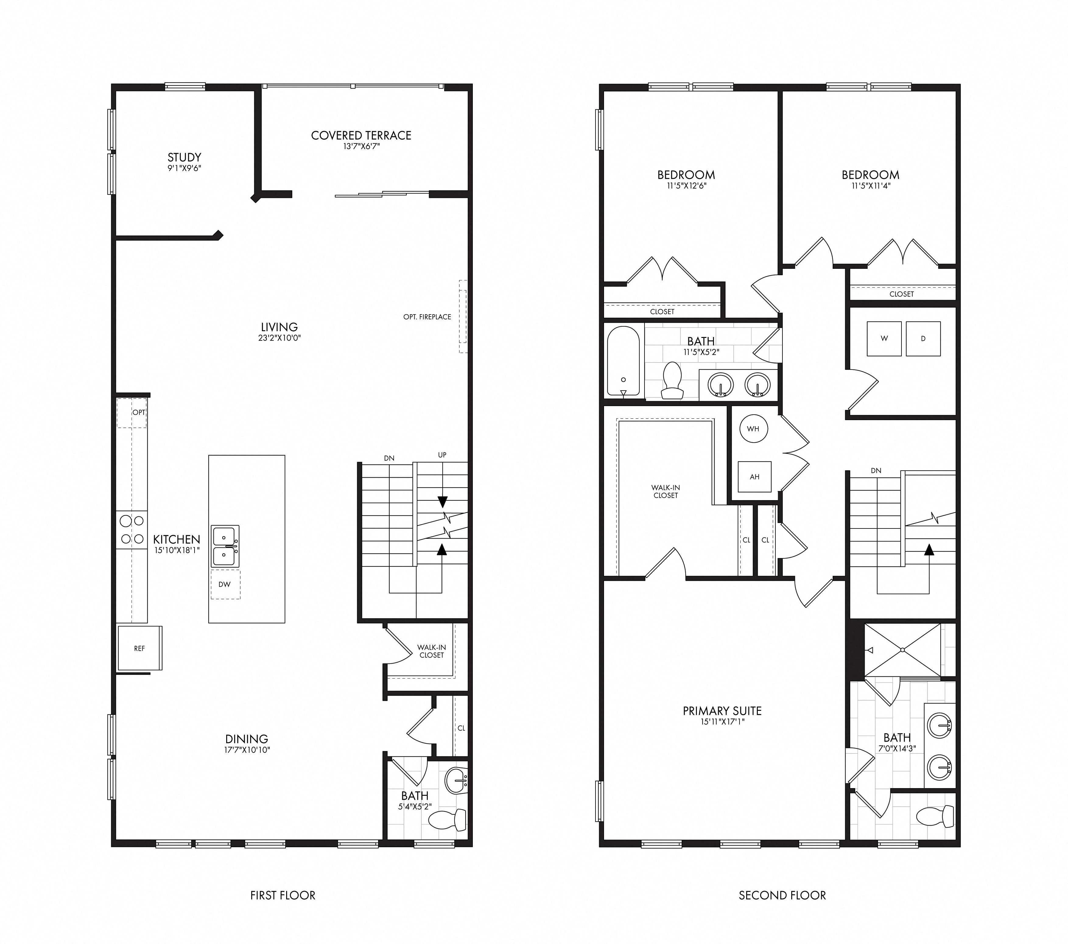 CityHouse Ashburn Station E4 floor plan