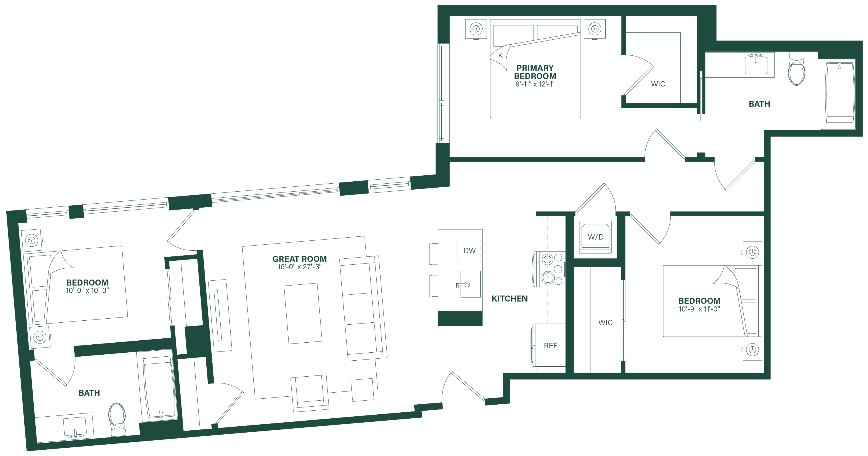 Floor Plan Image of Apartment Apt 715