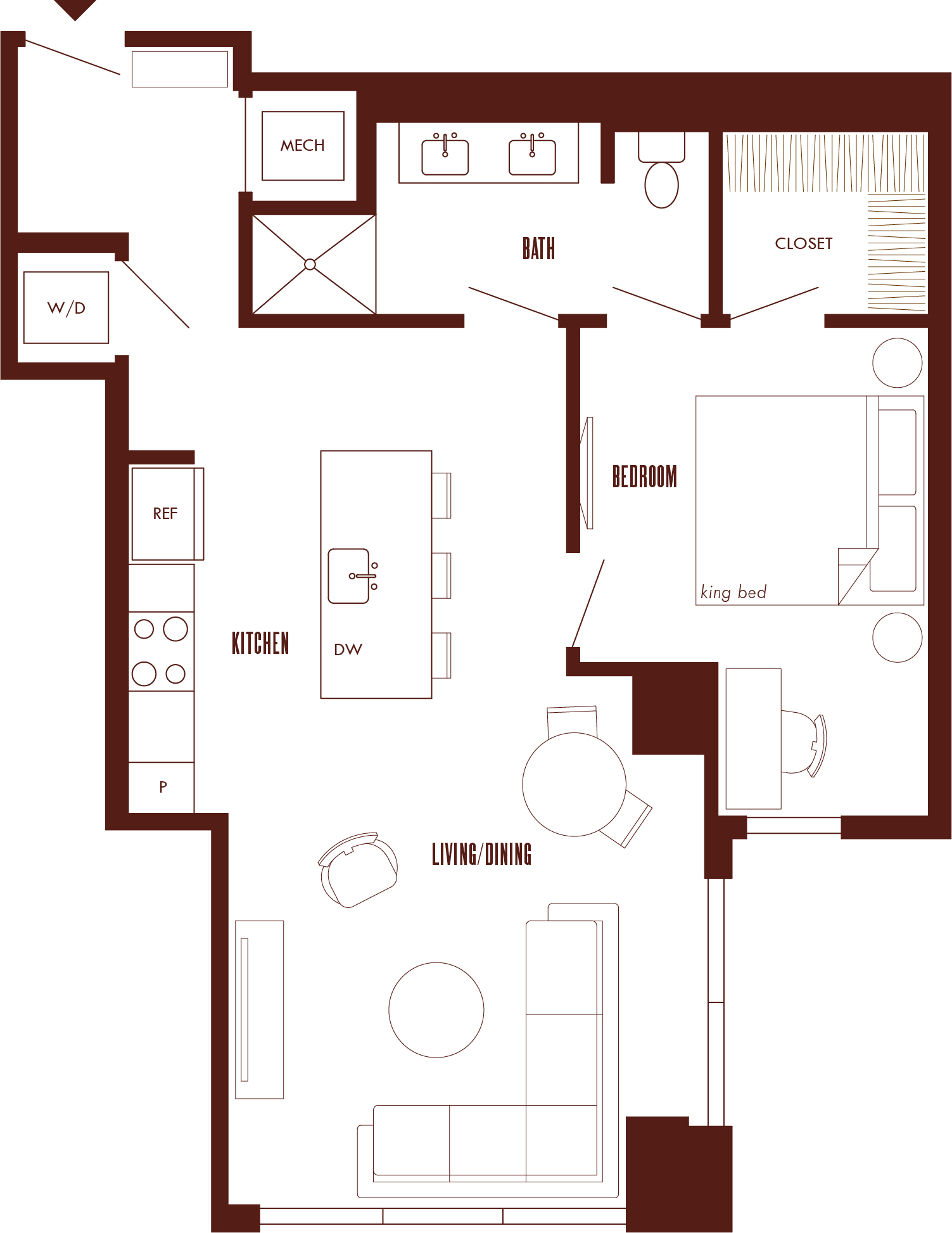 Floor Plan Image of Apartment Apt 30O