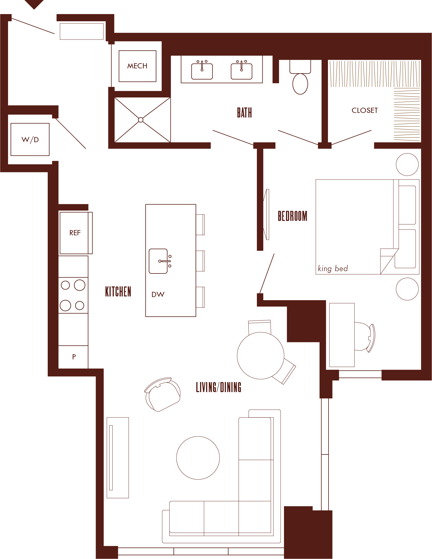 Floor Plan Image of Apartment Apt 