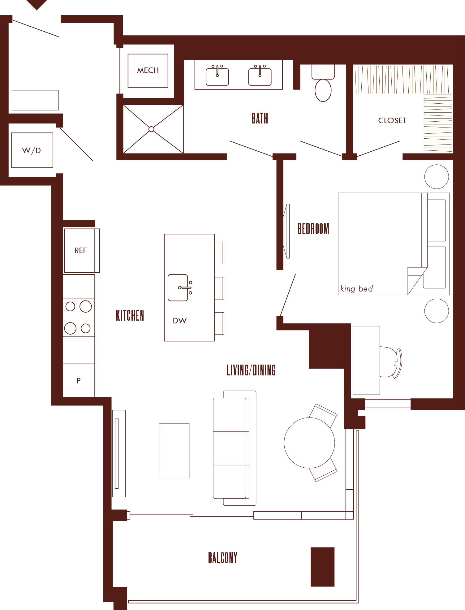 Floor Plan Image of Apartment Apt 