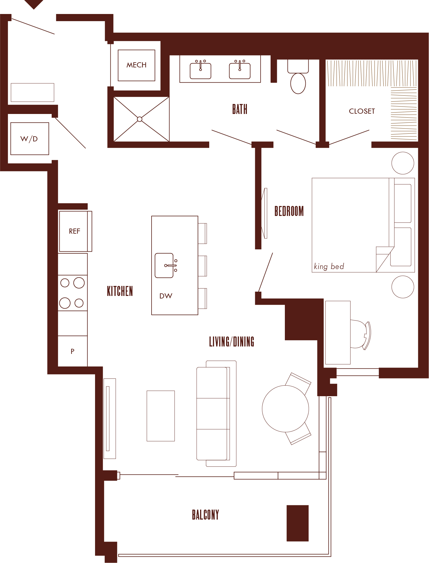Floor Plan Image of Apartment Apt 
