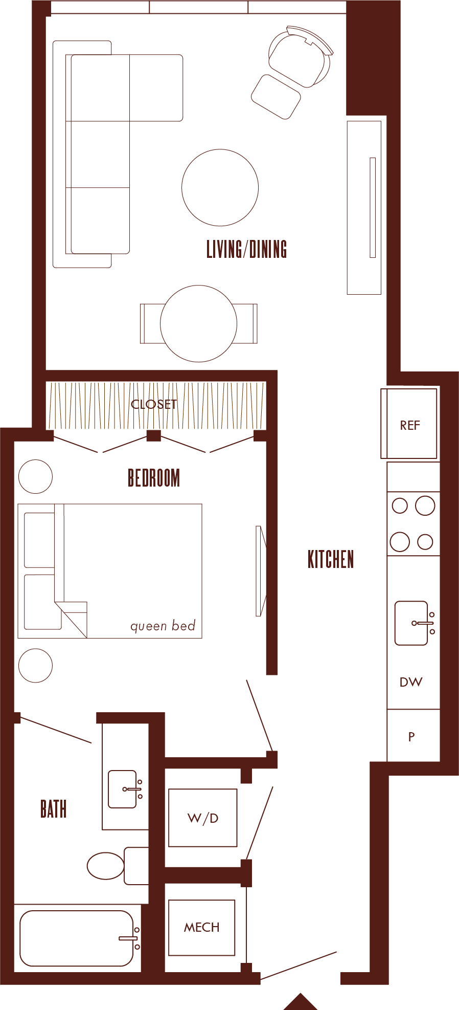 Floor Plan Image of Apartment Apt 16H