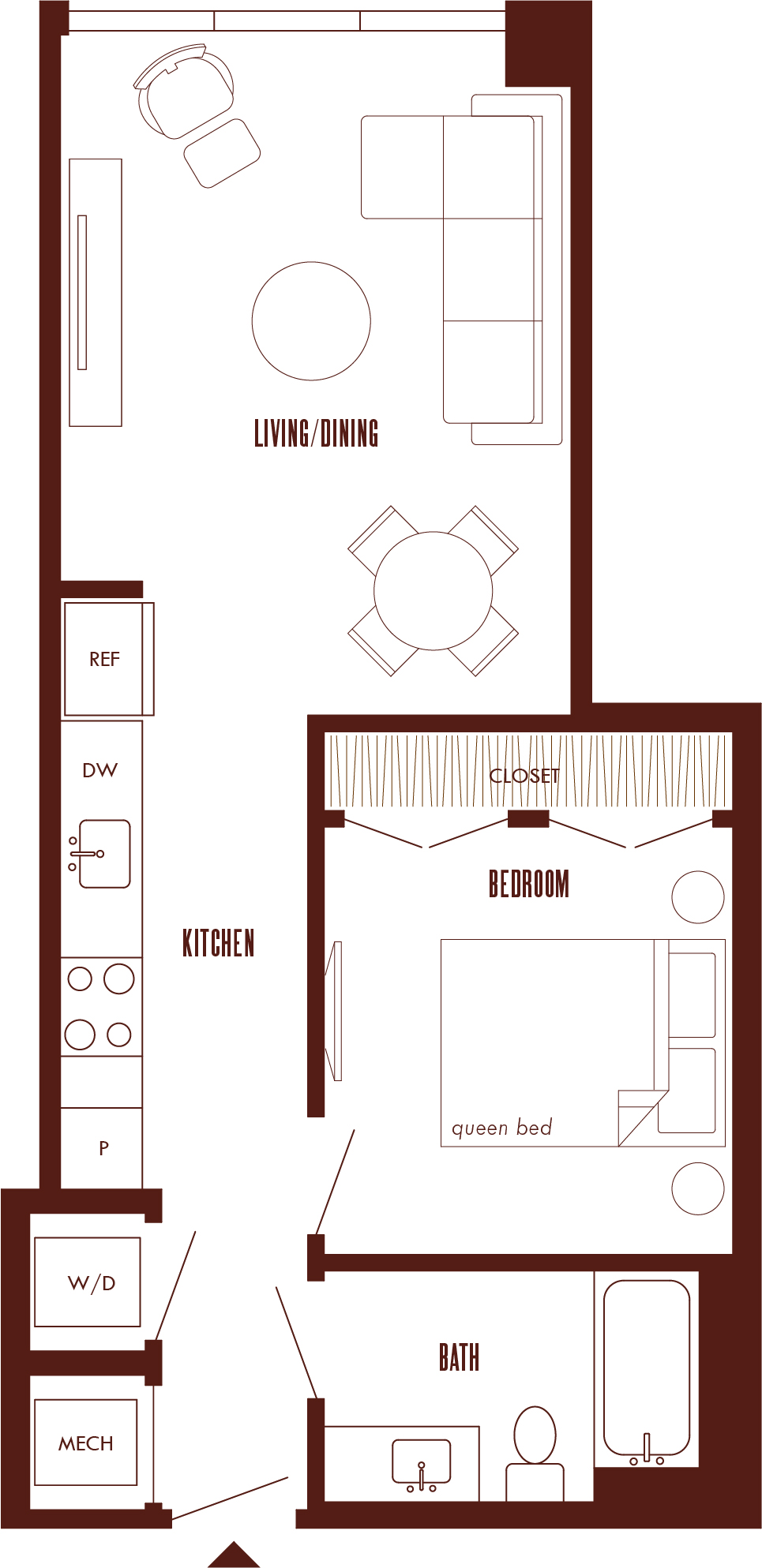 Floor Plan Image of Apartment Apt 16K
